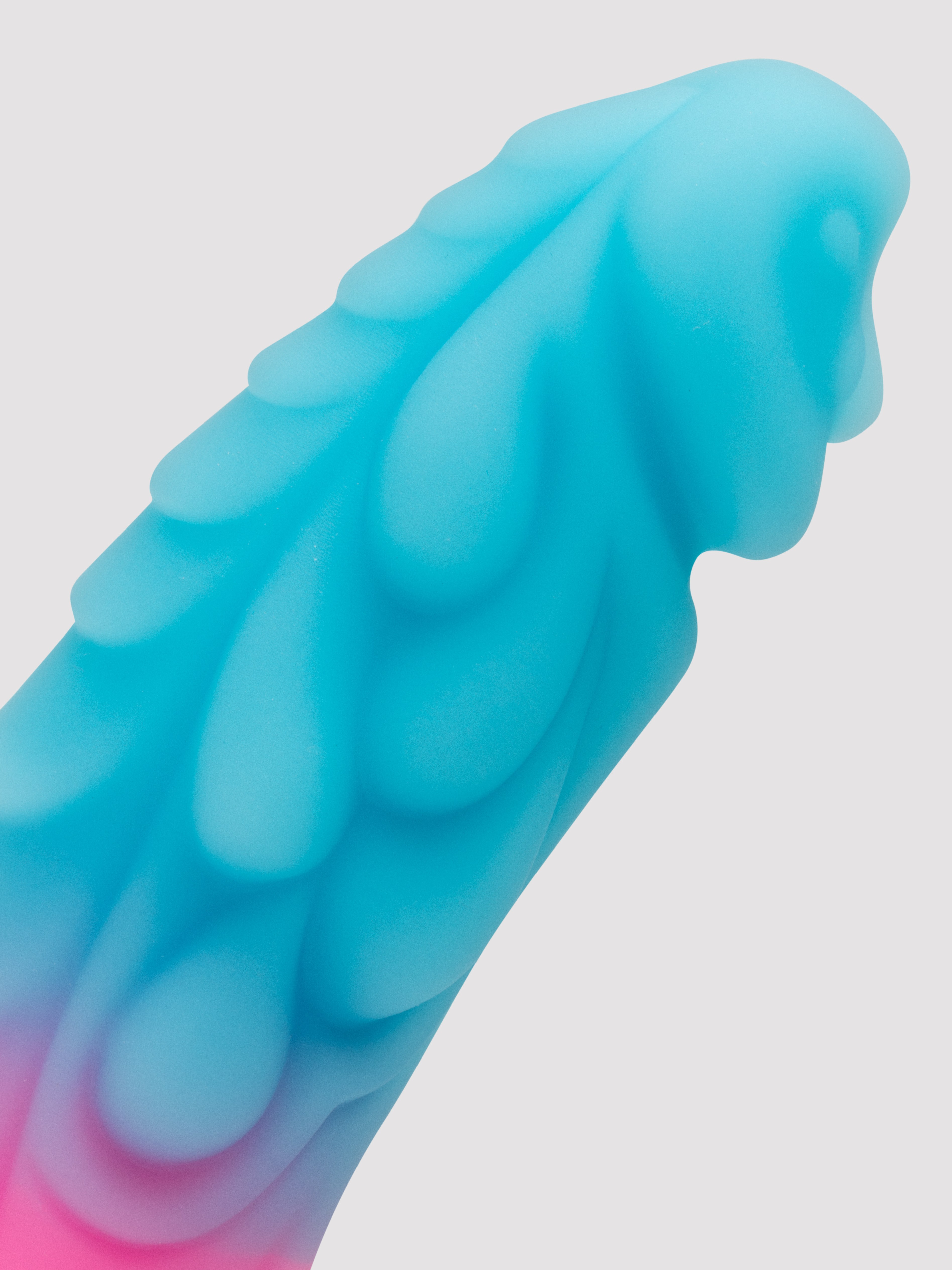 Lovehoney Glow Fantasy Dragon Glow In The Dark Dildo 7 Inch, Blue, hi-res