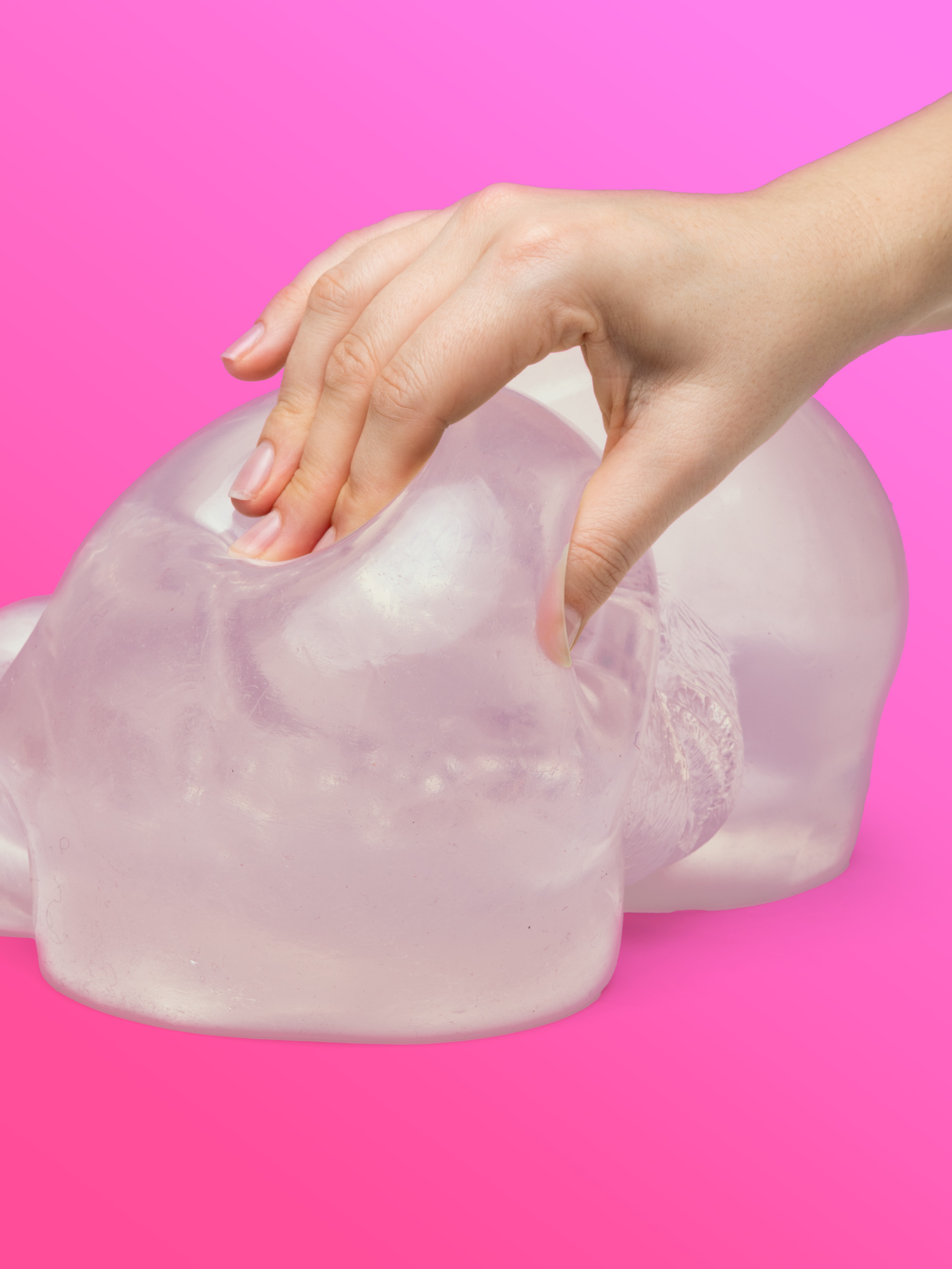 Stroke It BBL Clear Realistic Booty and Vagina 3.5kg, Clear, hi-res