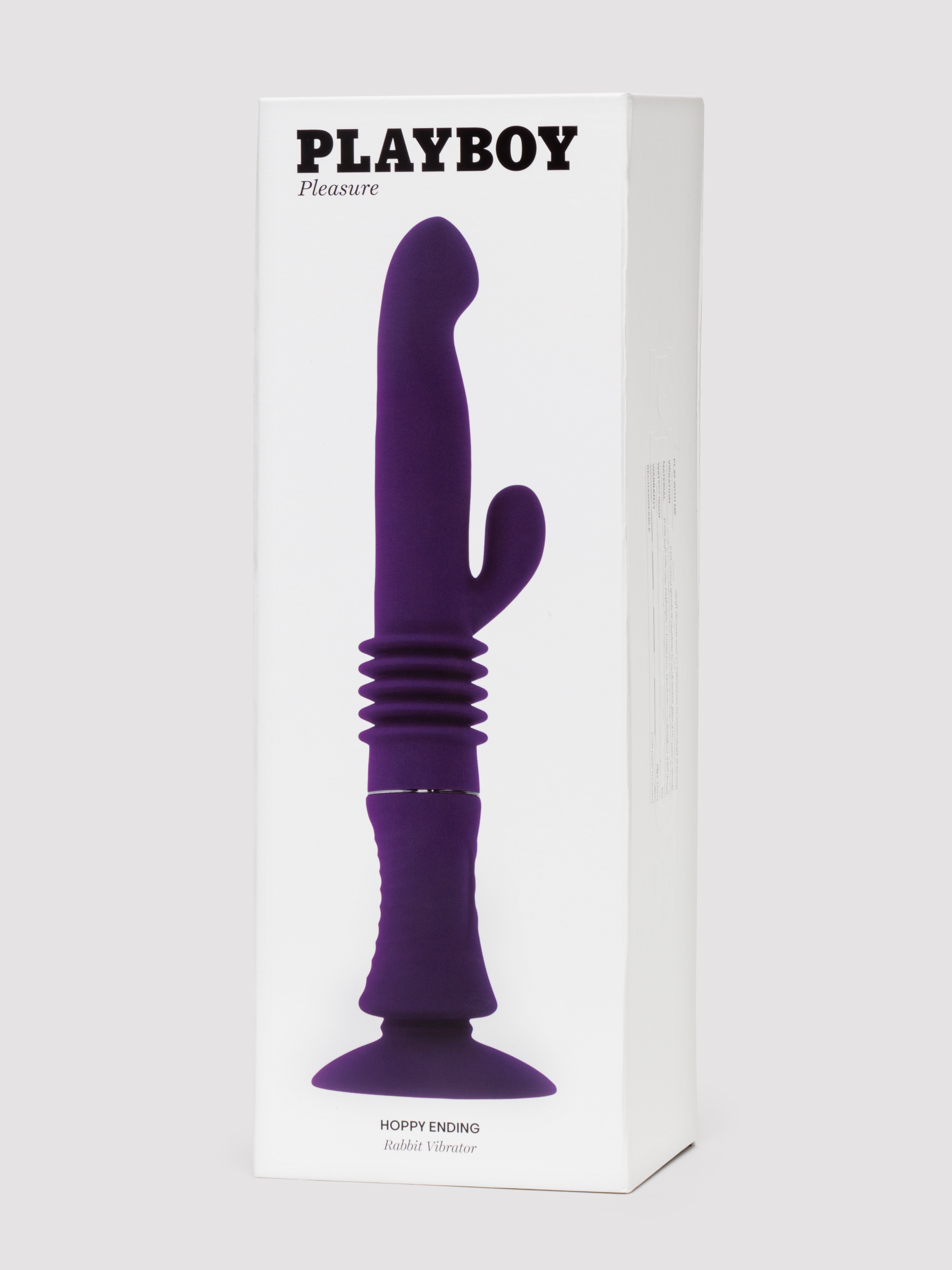 Playboy Hoppy Ending Thrusting Hands Free Rabbit Vibrator, Purple, hi-res