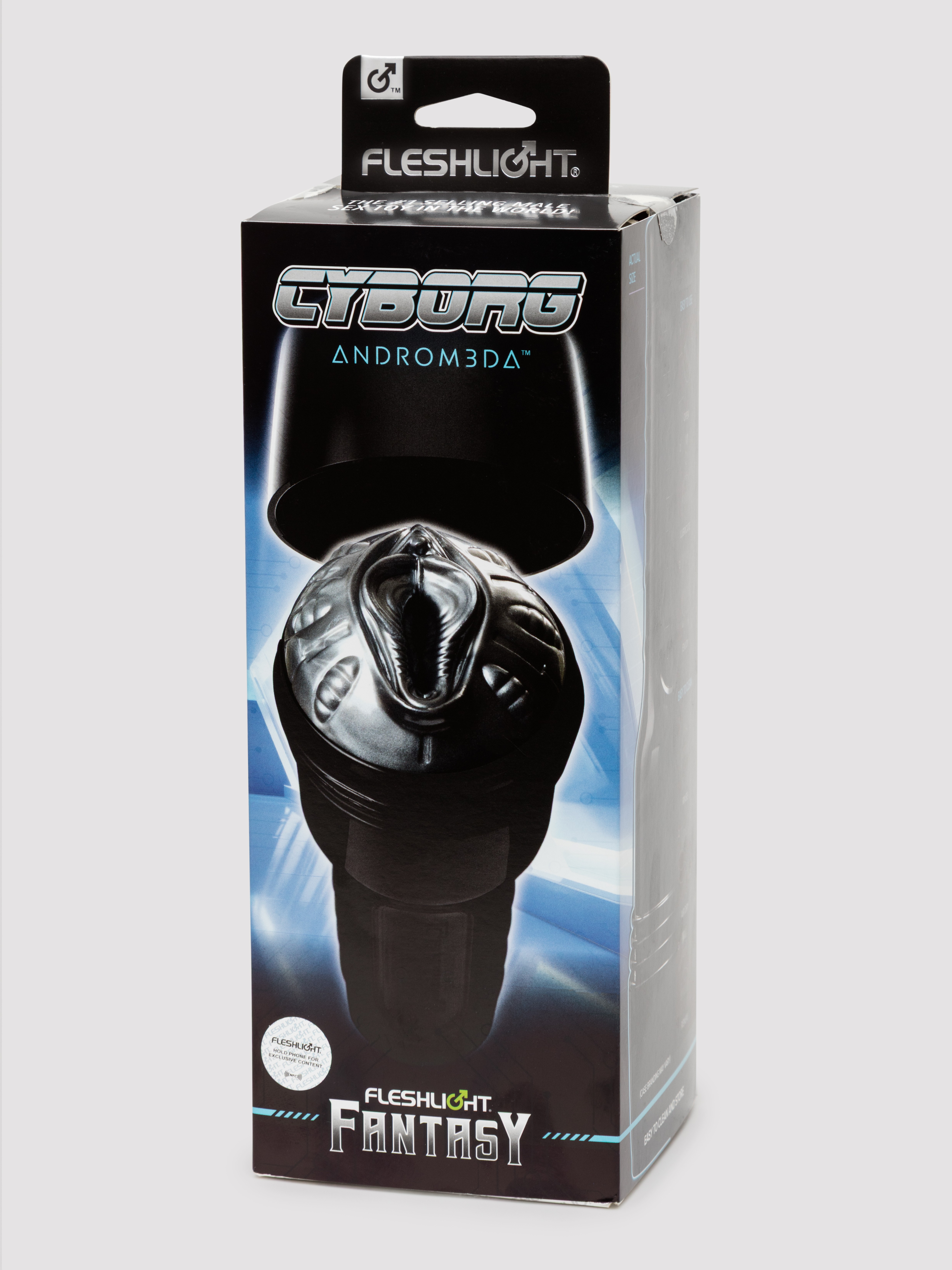Fleshlight Fantasy Cyborg ANDROM3DA Texture, Silver, hi-res