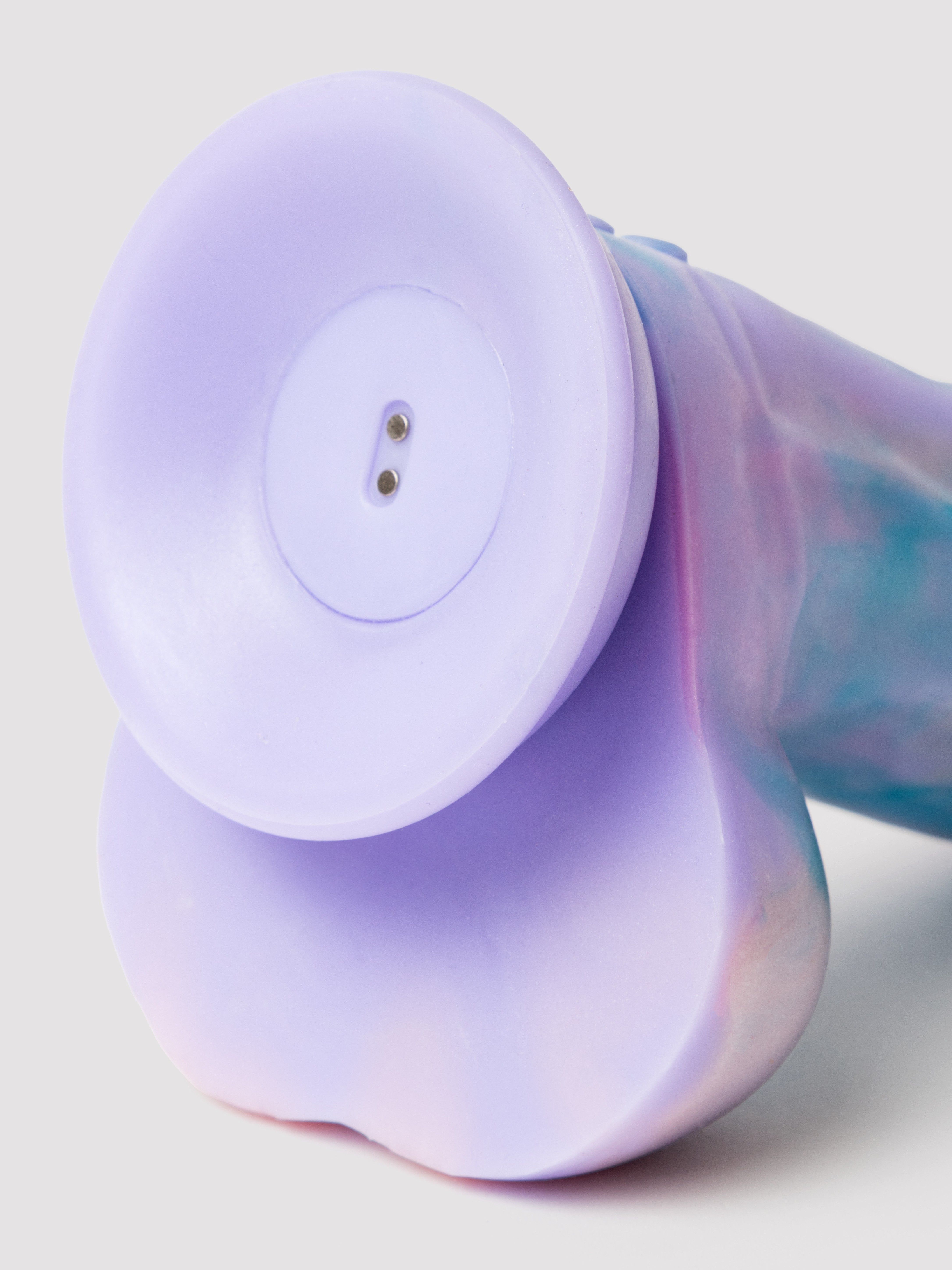 Mythical Fantasy Girthy Remote Control Vibrating Dildo 6.25 Inch, Purple, hi-res