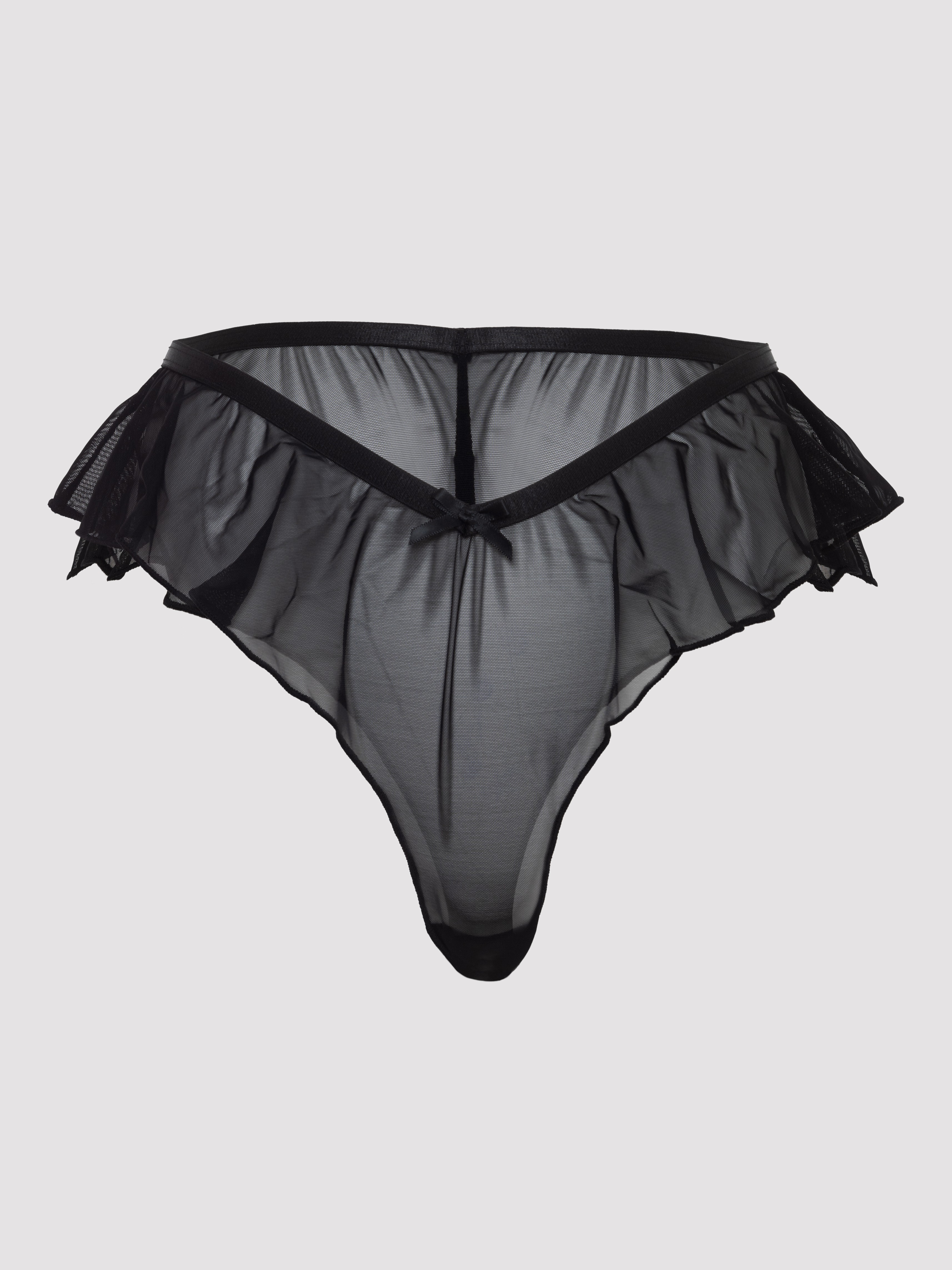 Oh La La Cheri Maylah Mesh Knicker, Black, hi-res