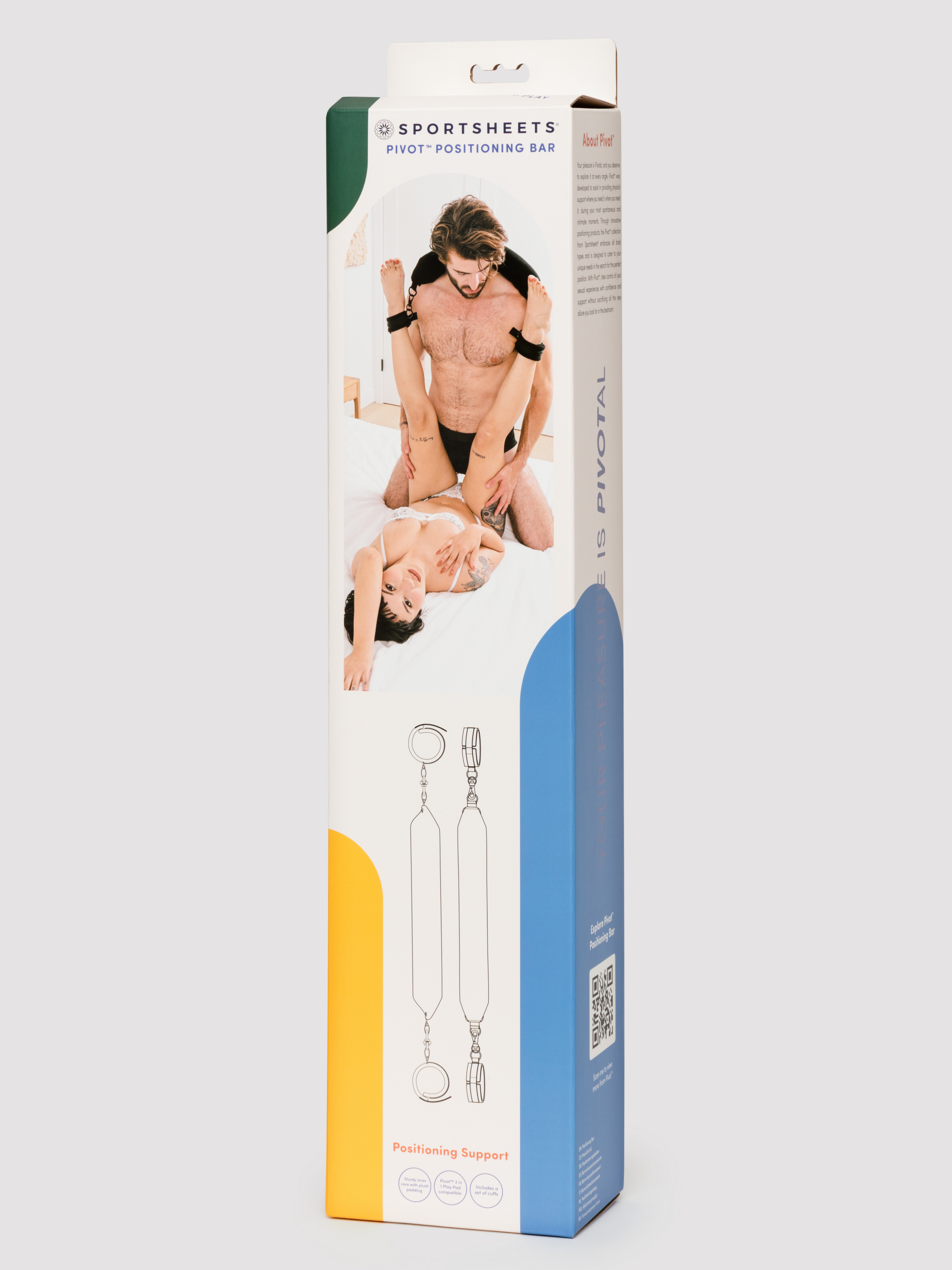 Sportsheets Pivot Positioning Bar, Black, hi-res