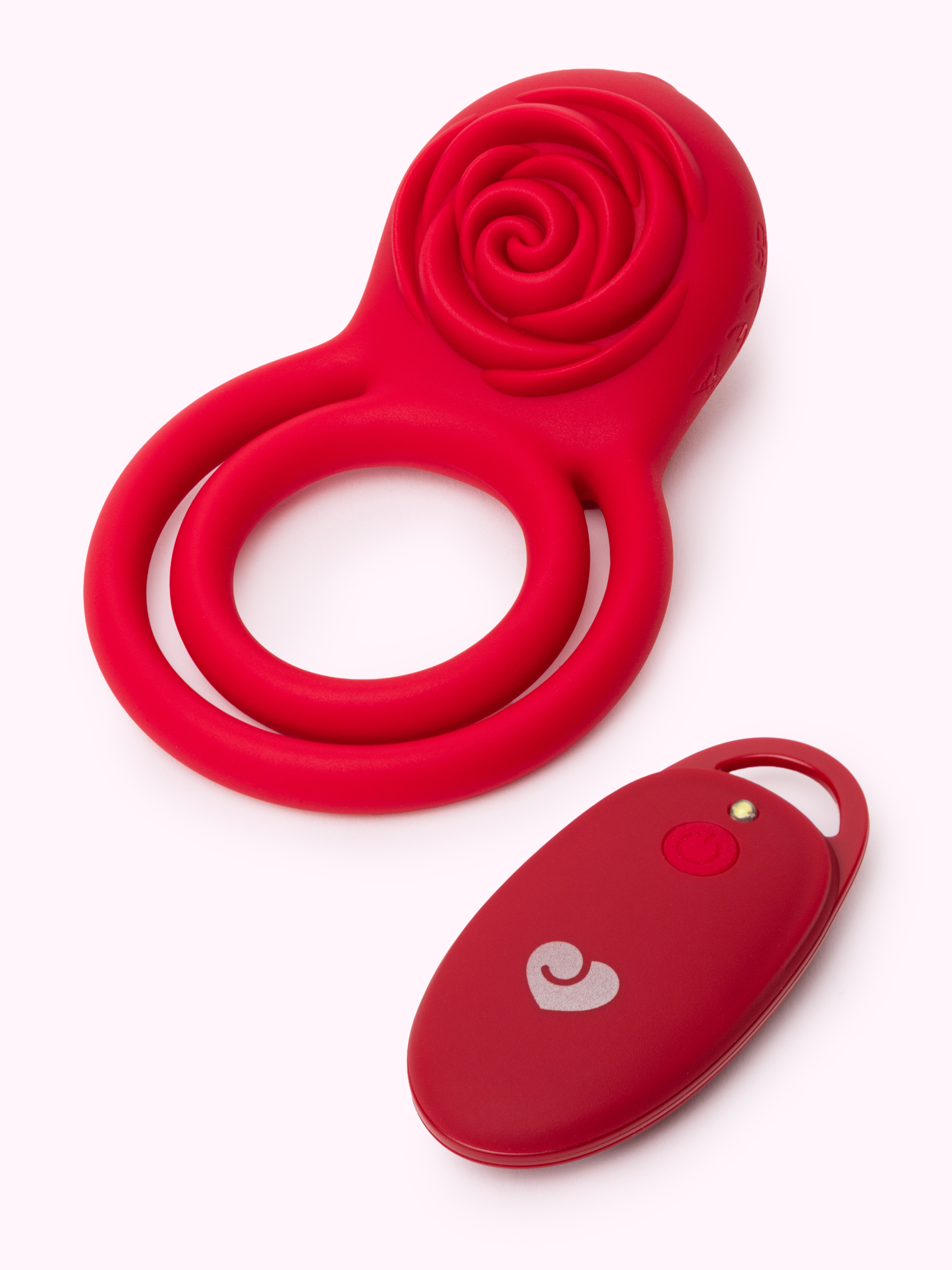 Lovehoney Rose Remote-Control Cock Ring, Red, hi-res