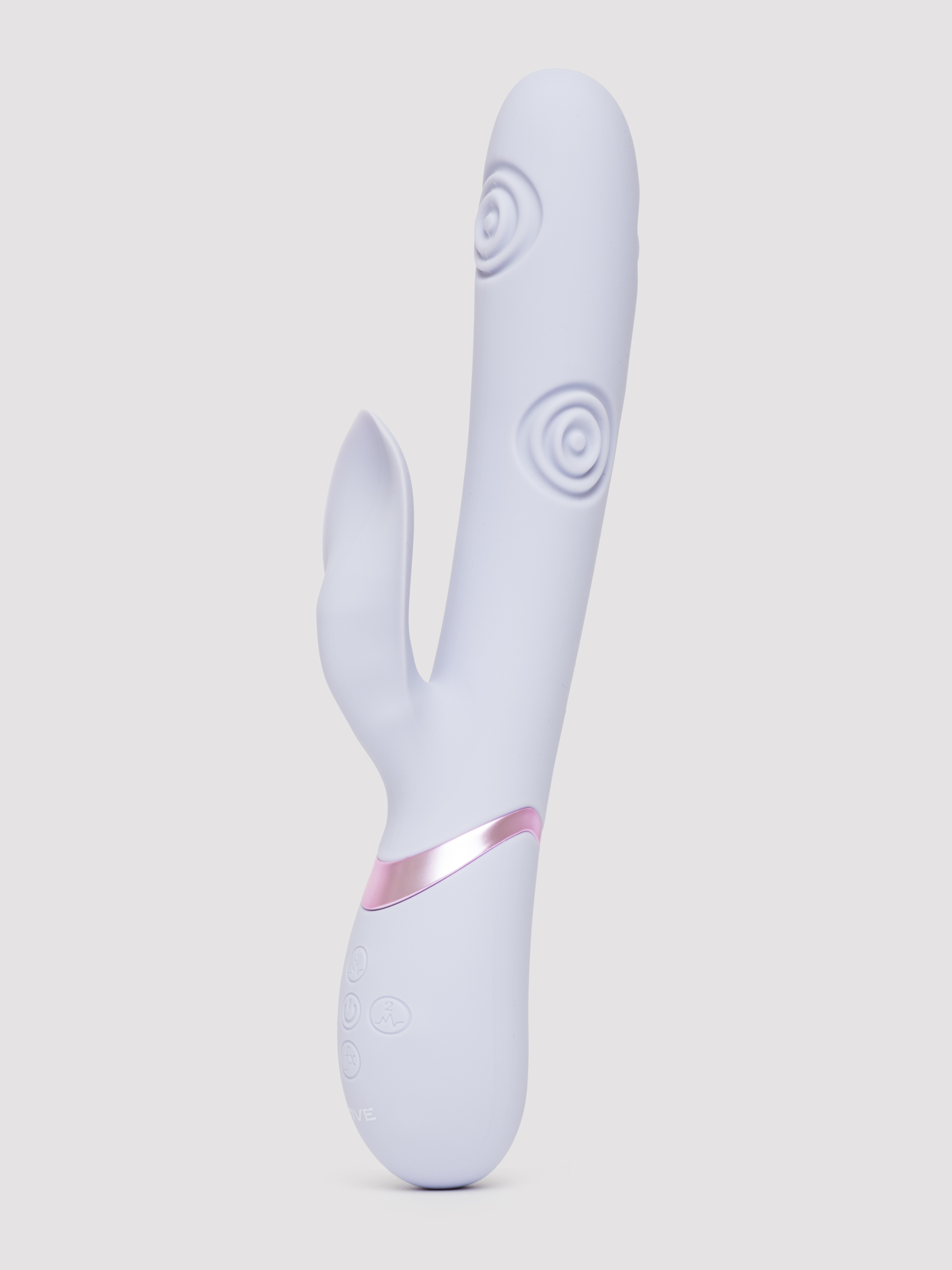 Dolce Vive Fronda 6 Stimulating Points Silicone Rabbit Vibrator, Purple, hi-res