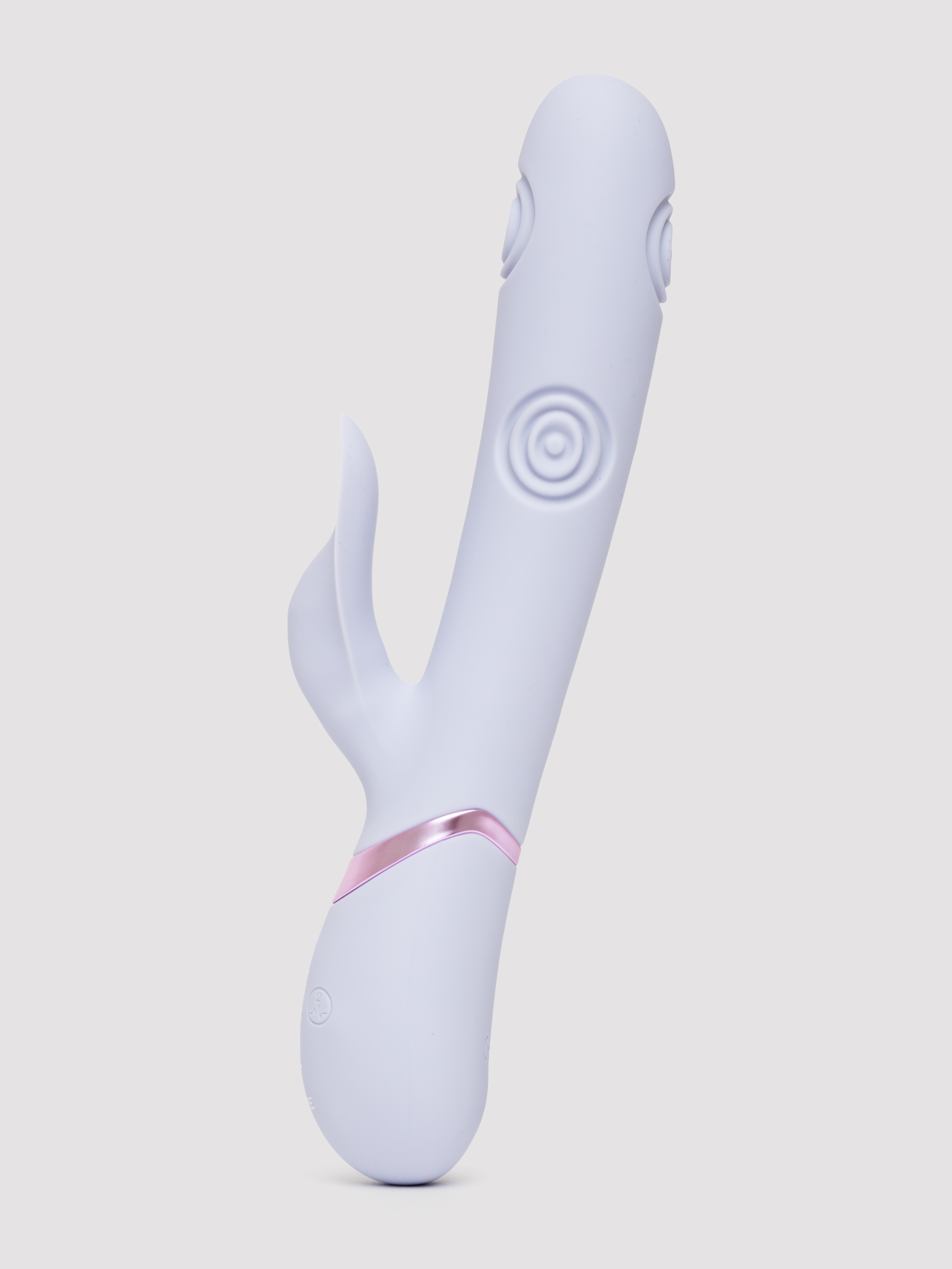 Dolce Vive Fronda 6 Stimulating Points Silicone Rabbit Vibrator, Purple, hi-res