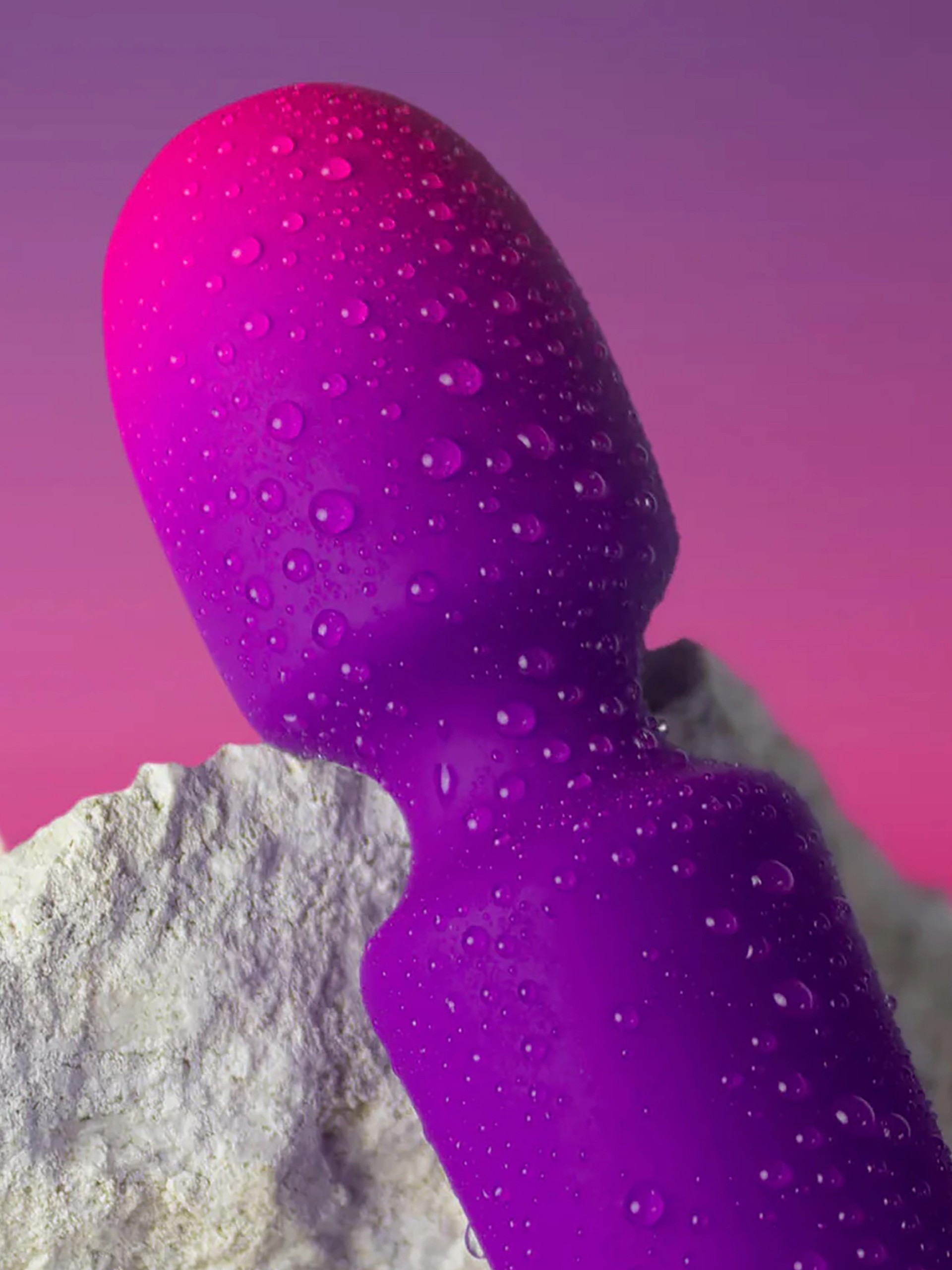 Rocks Off Glo-Girl Wand Vibrator, Purple, hi-res