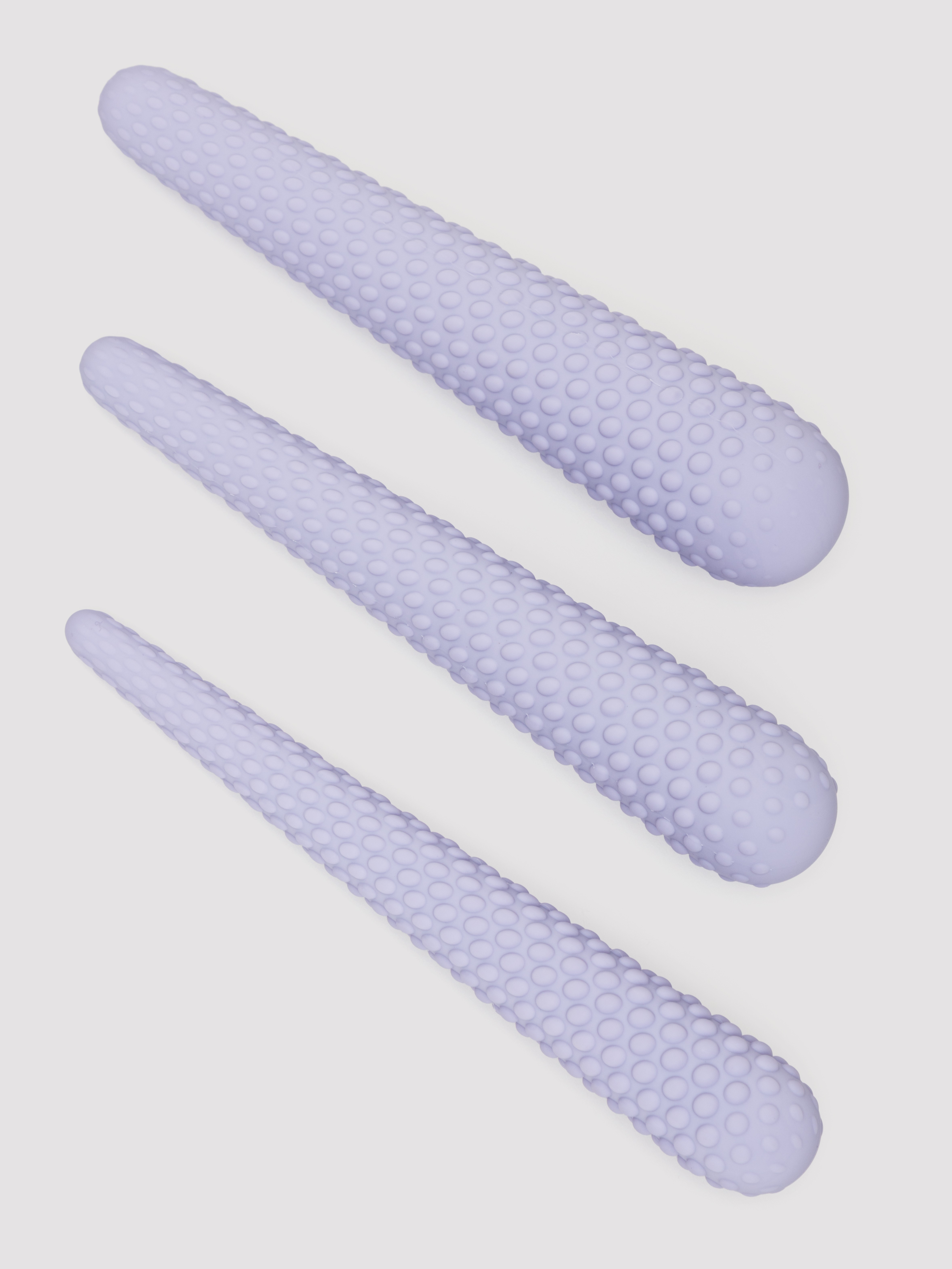 Rocks Off Unite Double Ended Textured Silicone Dilator Set, Purple, hi-res