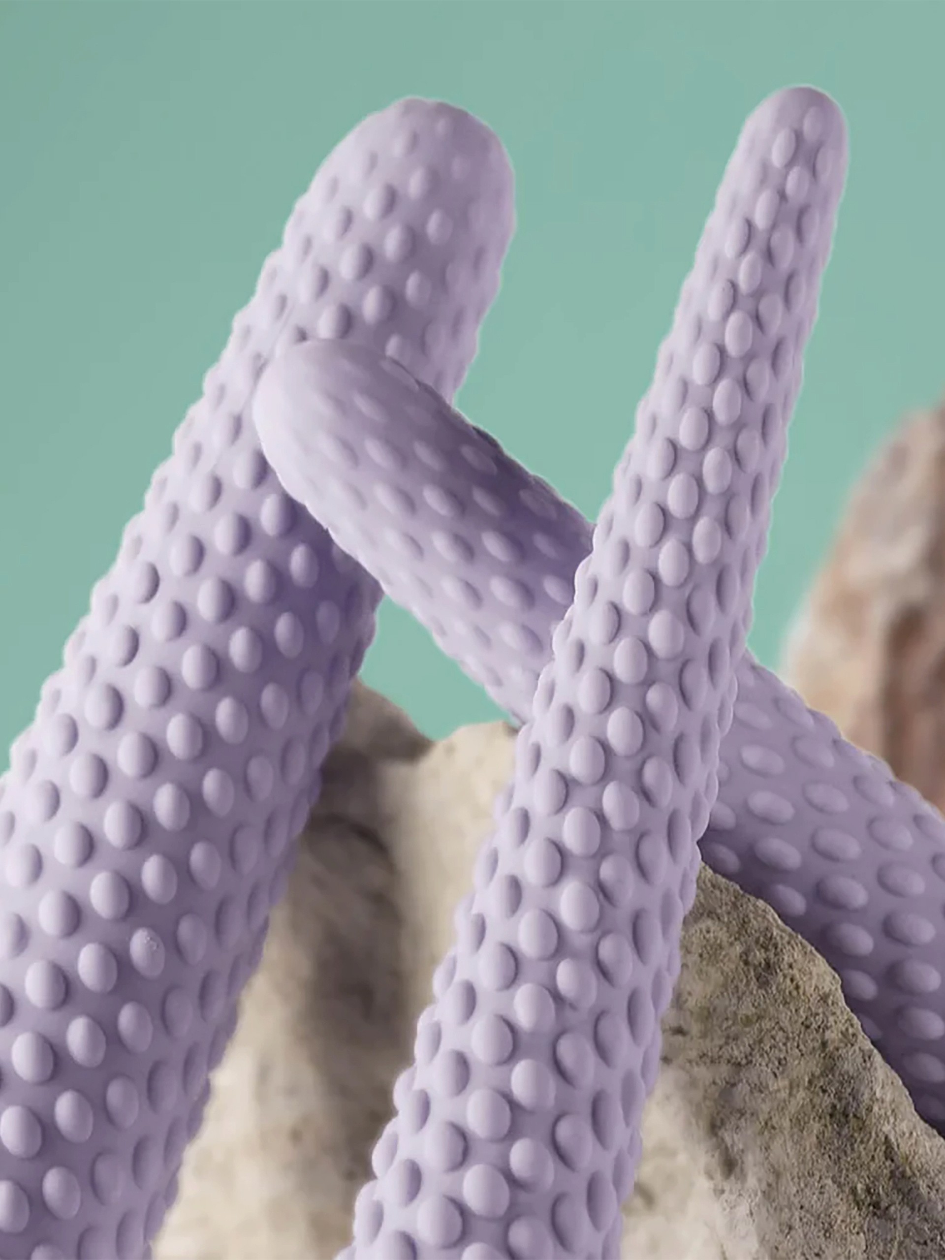 Rocks Off Unite Double Ended Textured Silicone Dilator Set, Purple, hi-res