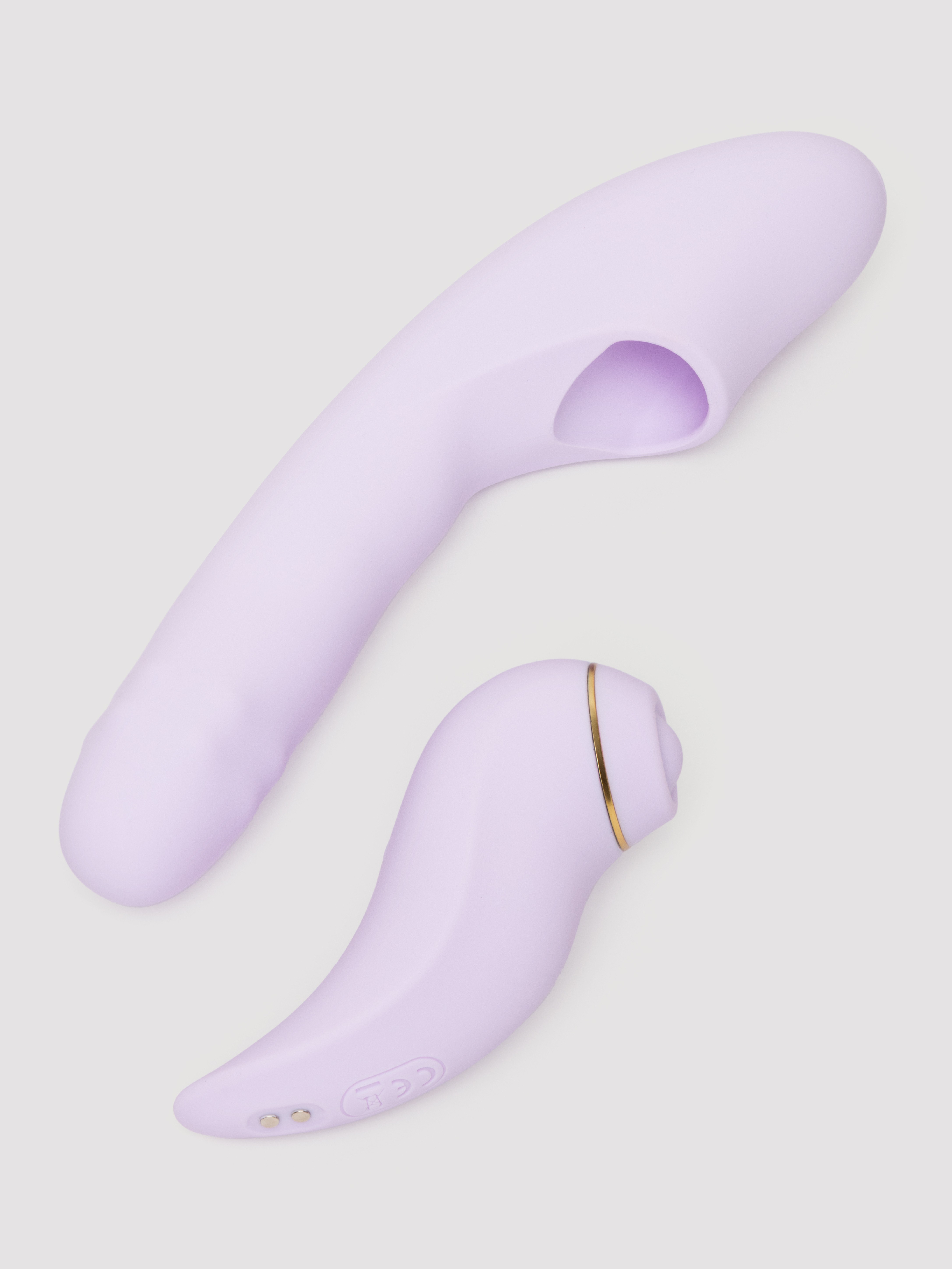 Svakom DuoGlow App Controlled All in 1 Rabbit Vibrator, Purple, hi-res
