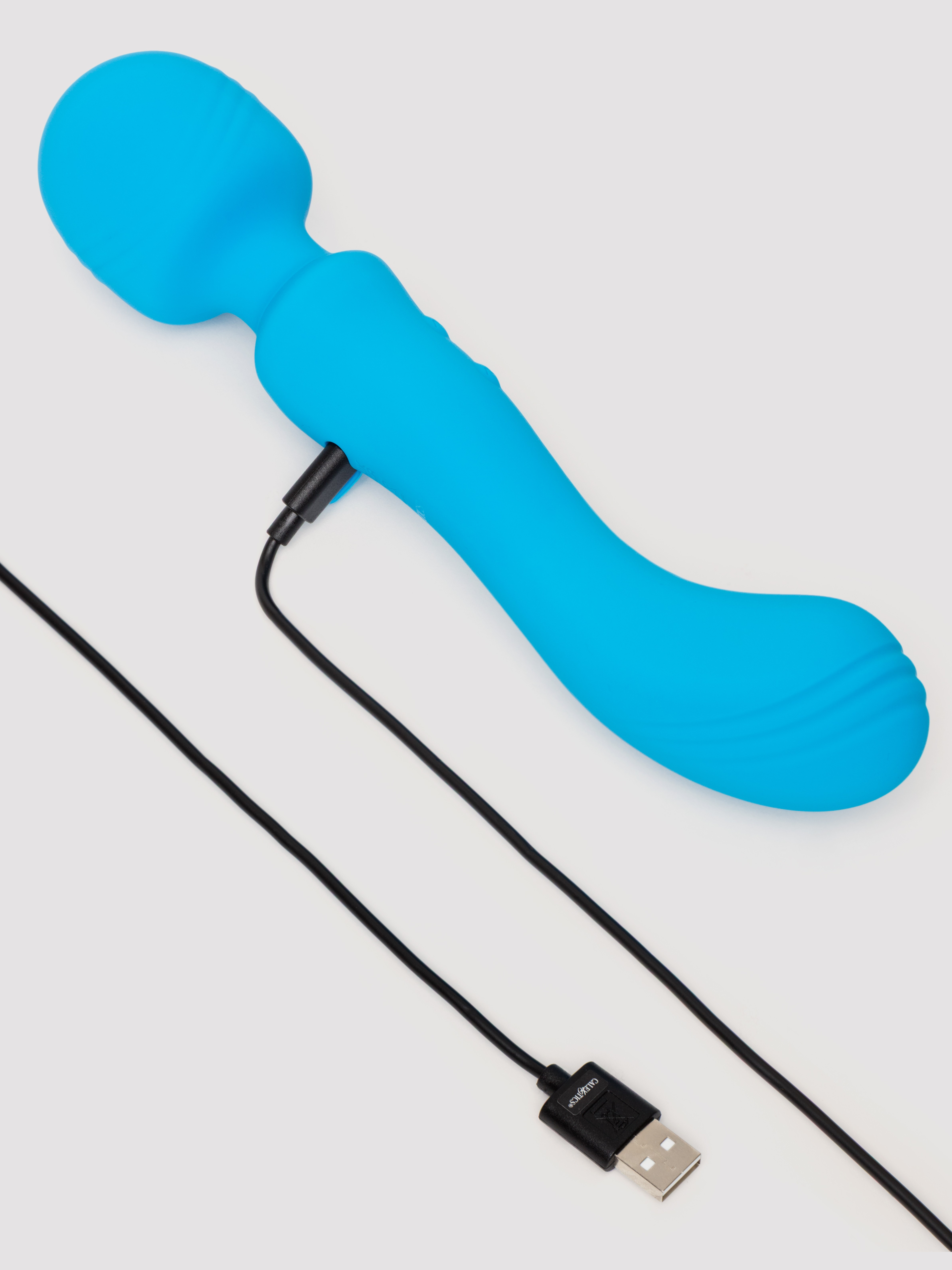 Rumbler Extra Powerful Double Ended Multifunction Wand Vibrator, Blue, hi-res