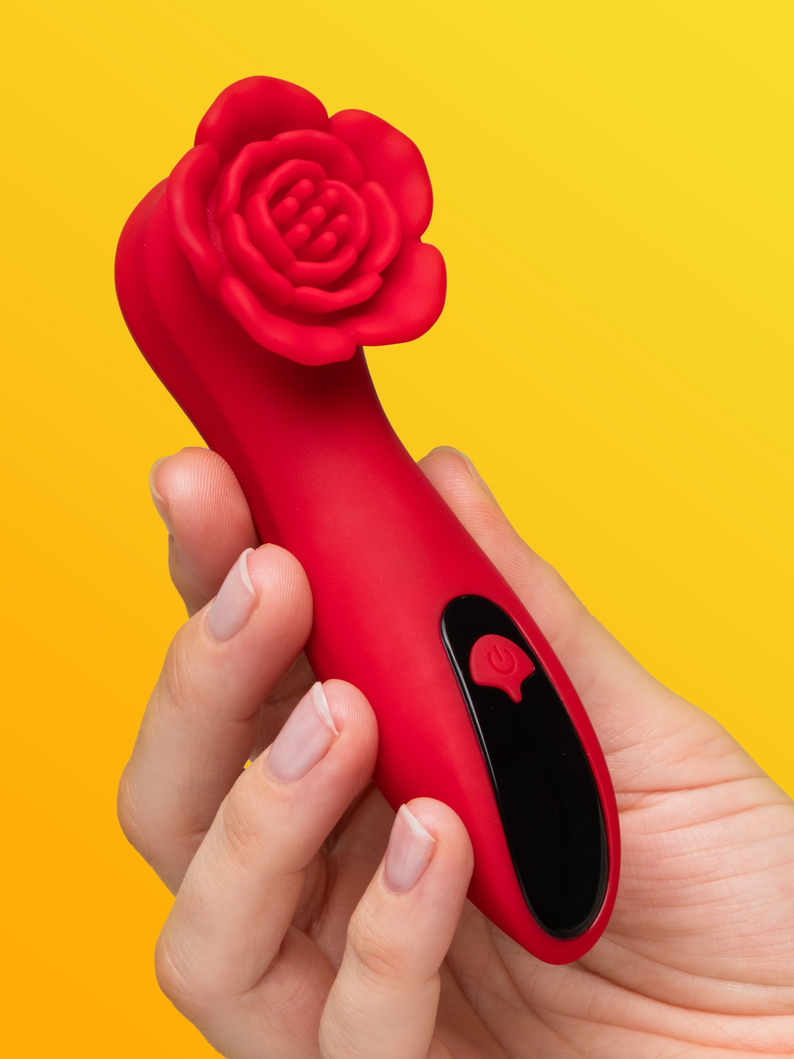 LOVISS Tona Rose Clitoral Vibrator, Red, hi-res