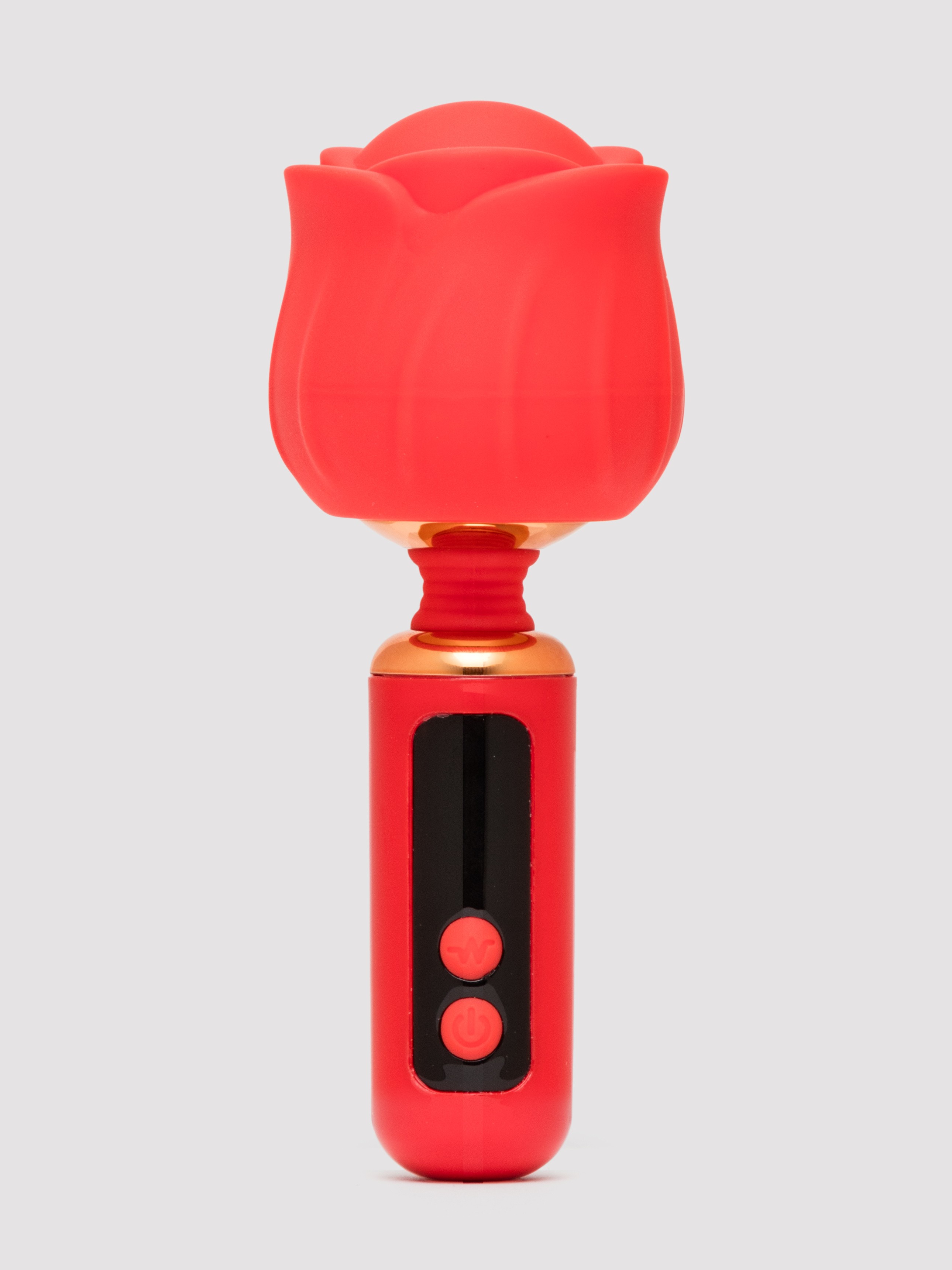 LOVISS Rose Mini Massage Wand Vibrator, Red, hi-res