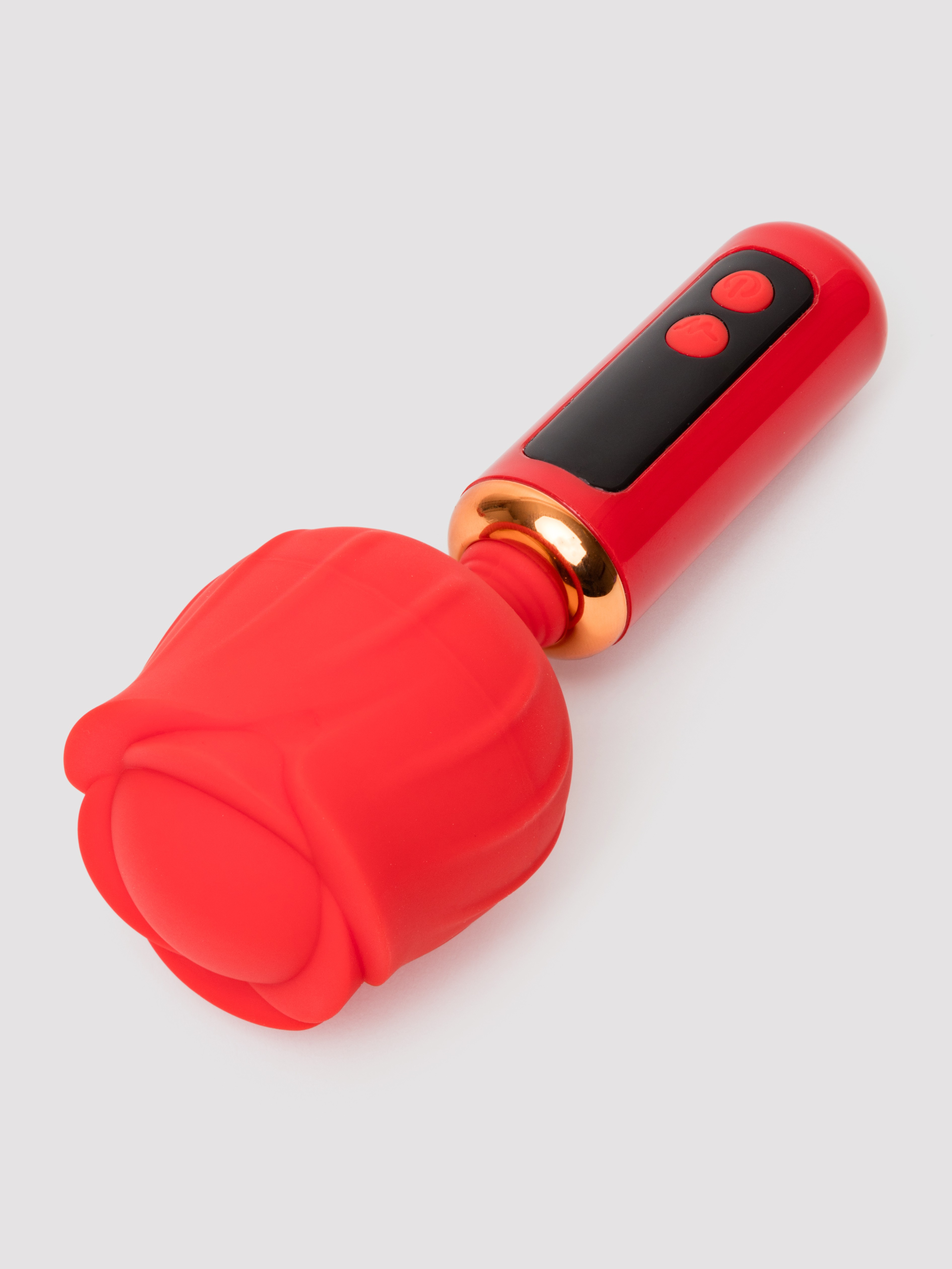 LOVISS Rose Mini Massage Wand Vibrator, Red, hi-res