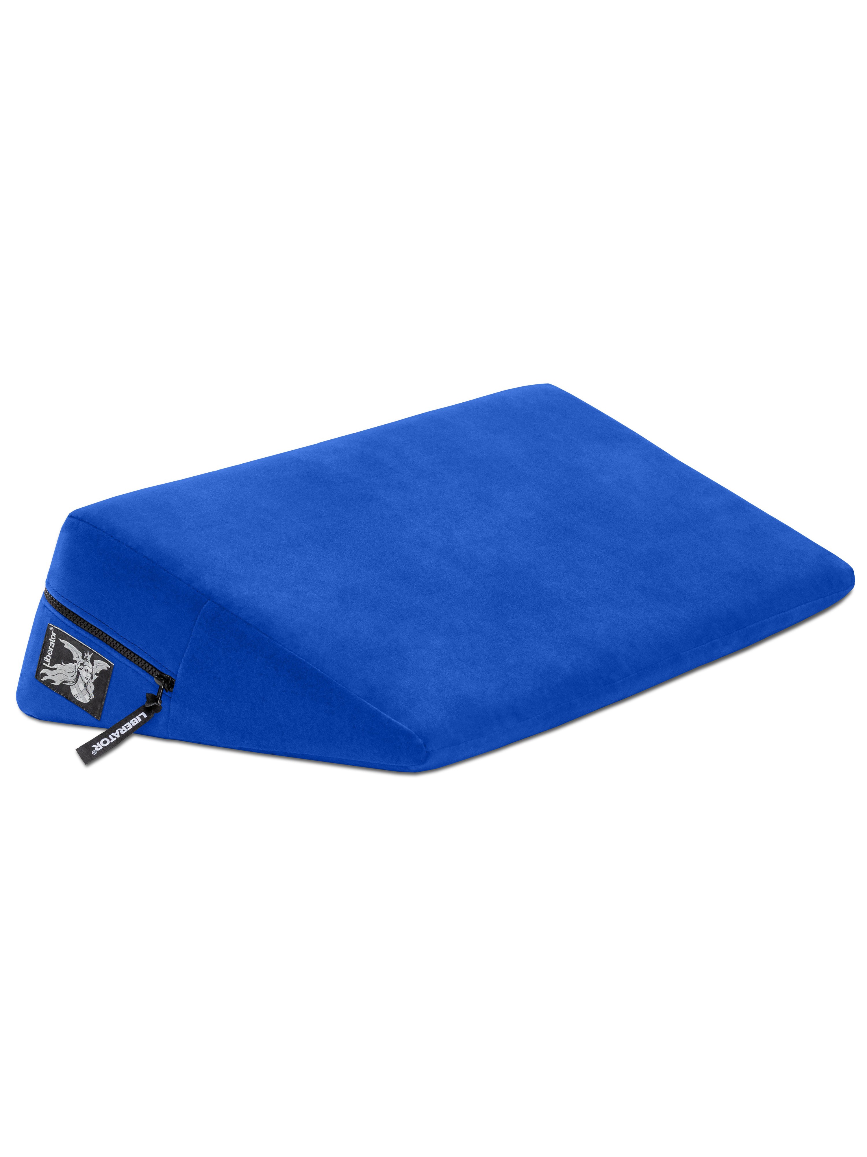 Liberator Microfibre Sex Position Wedge, Blue, hi-res