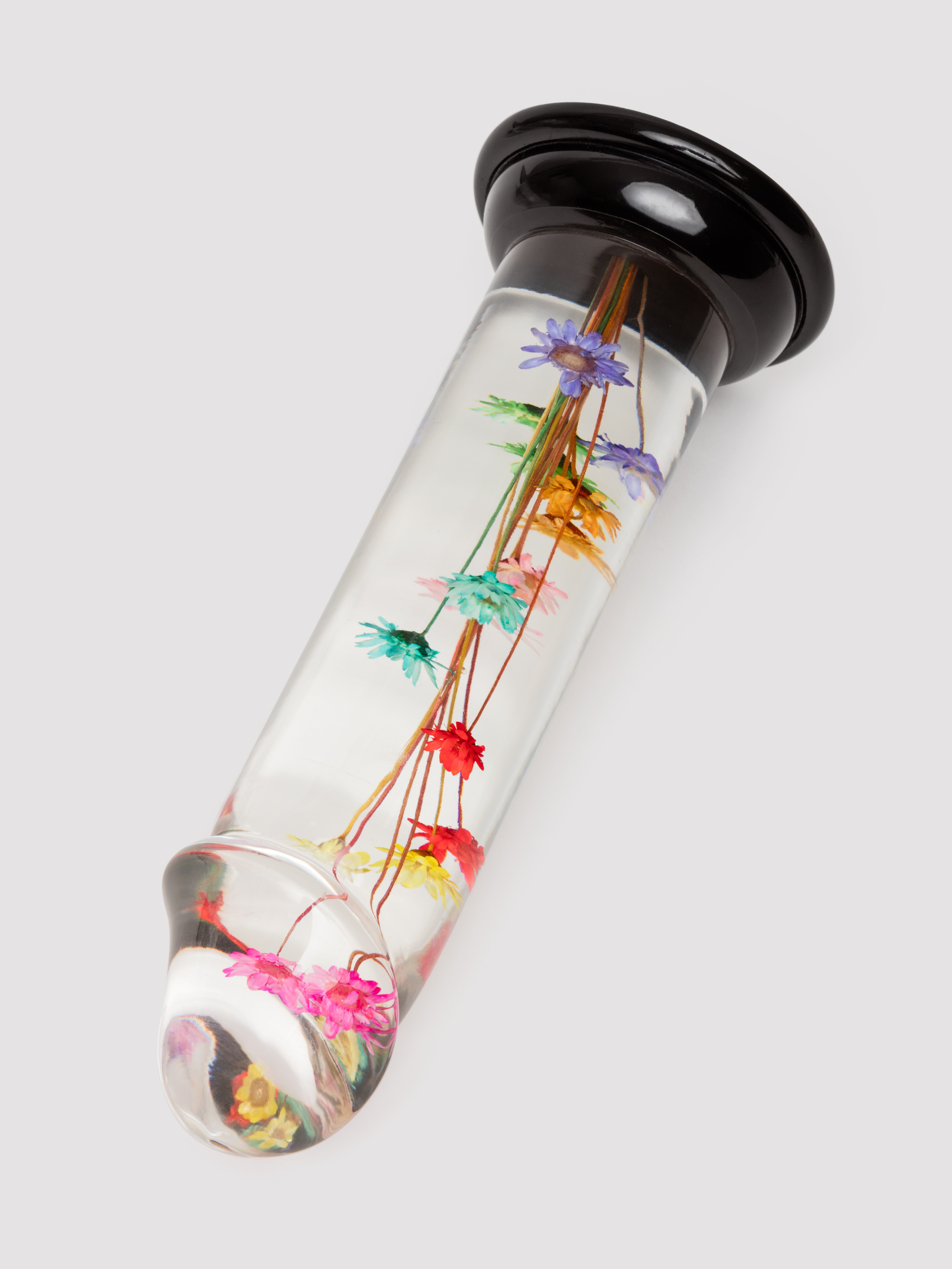 LOVISS Flower Garden Clear Dildo 6 Inch, Clear, hi-res