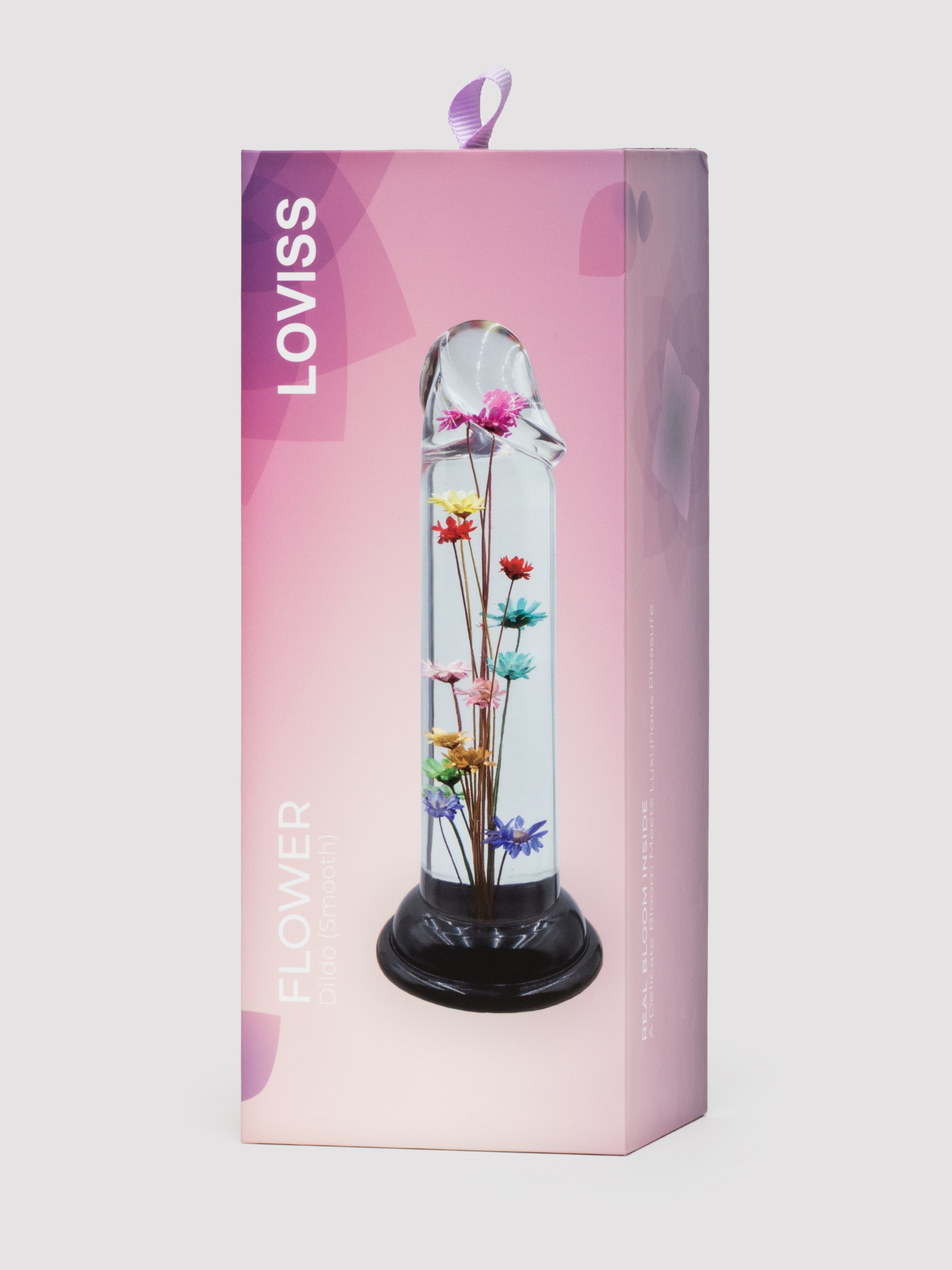 LOVISS Flower Garden Clear Dildo 6 Inch, Clear, hi-res