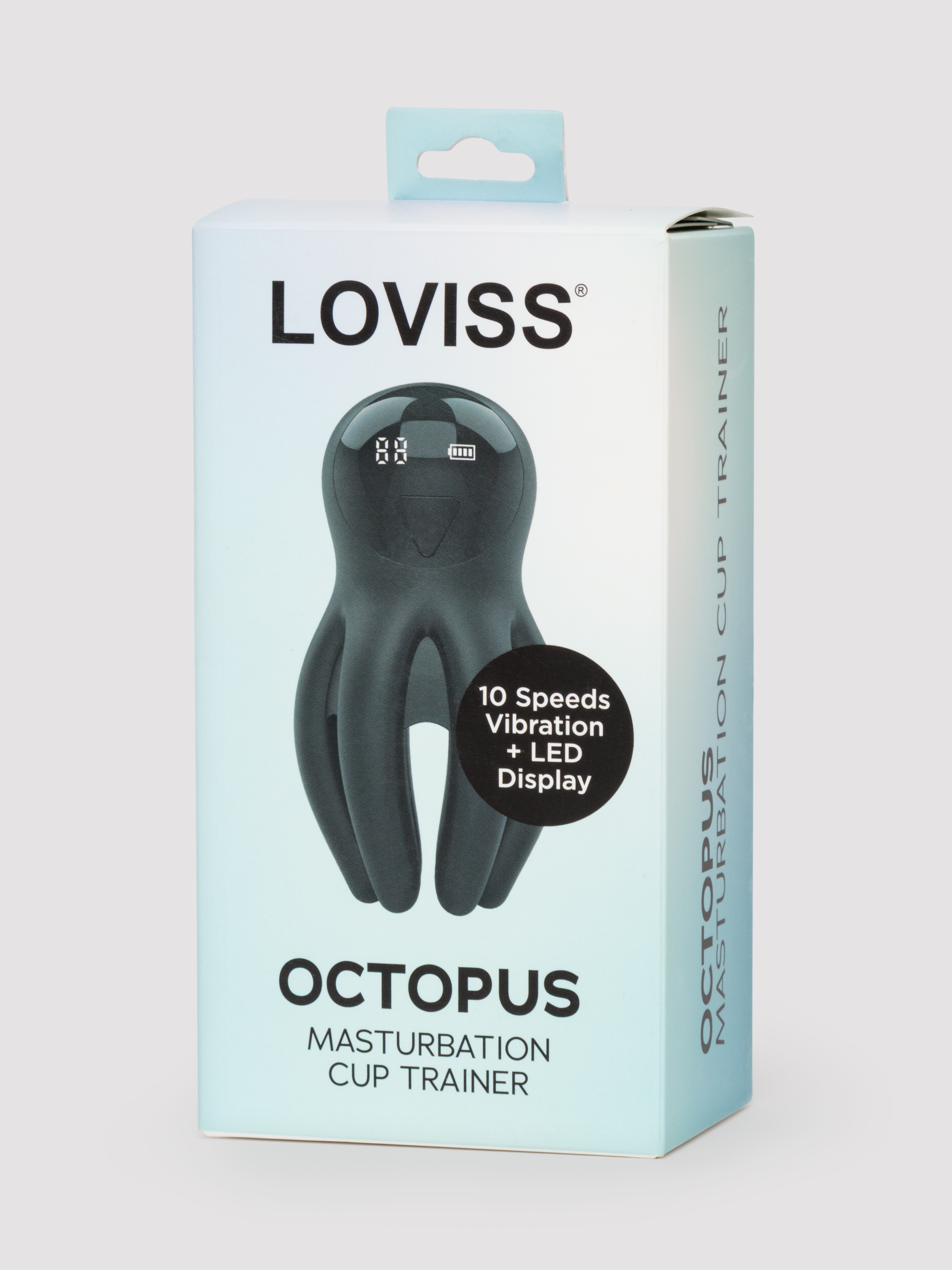 LOVISS Octopuss Rechargeable Masturbation Cup Trainer, Black, hi-res