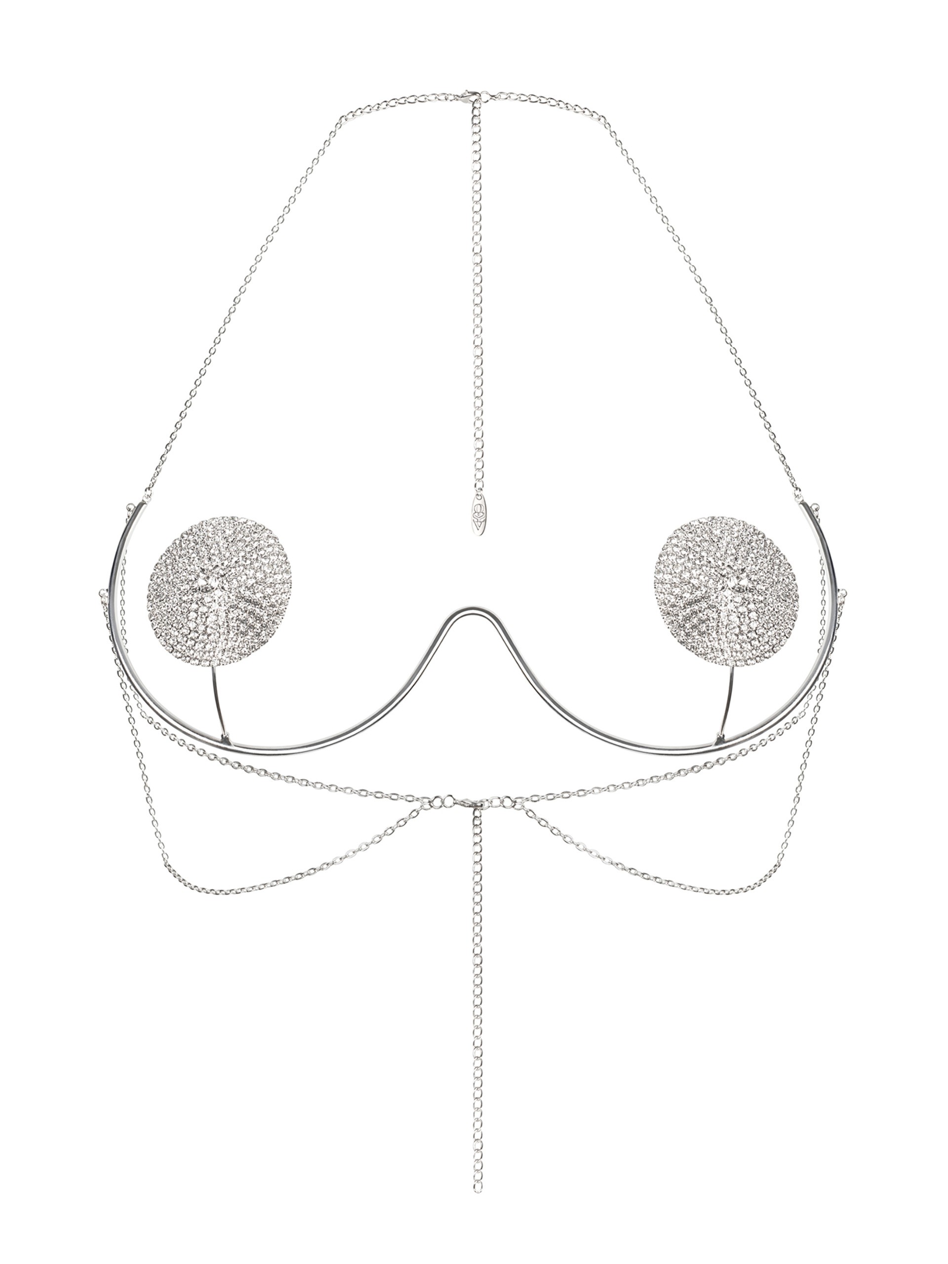 Obsessive Kisselie Jewellery Bra, Silver, hi-res