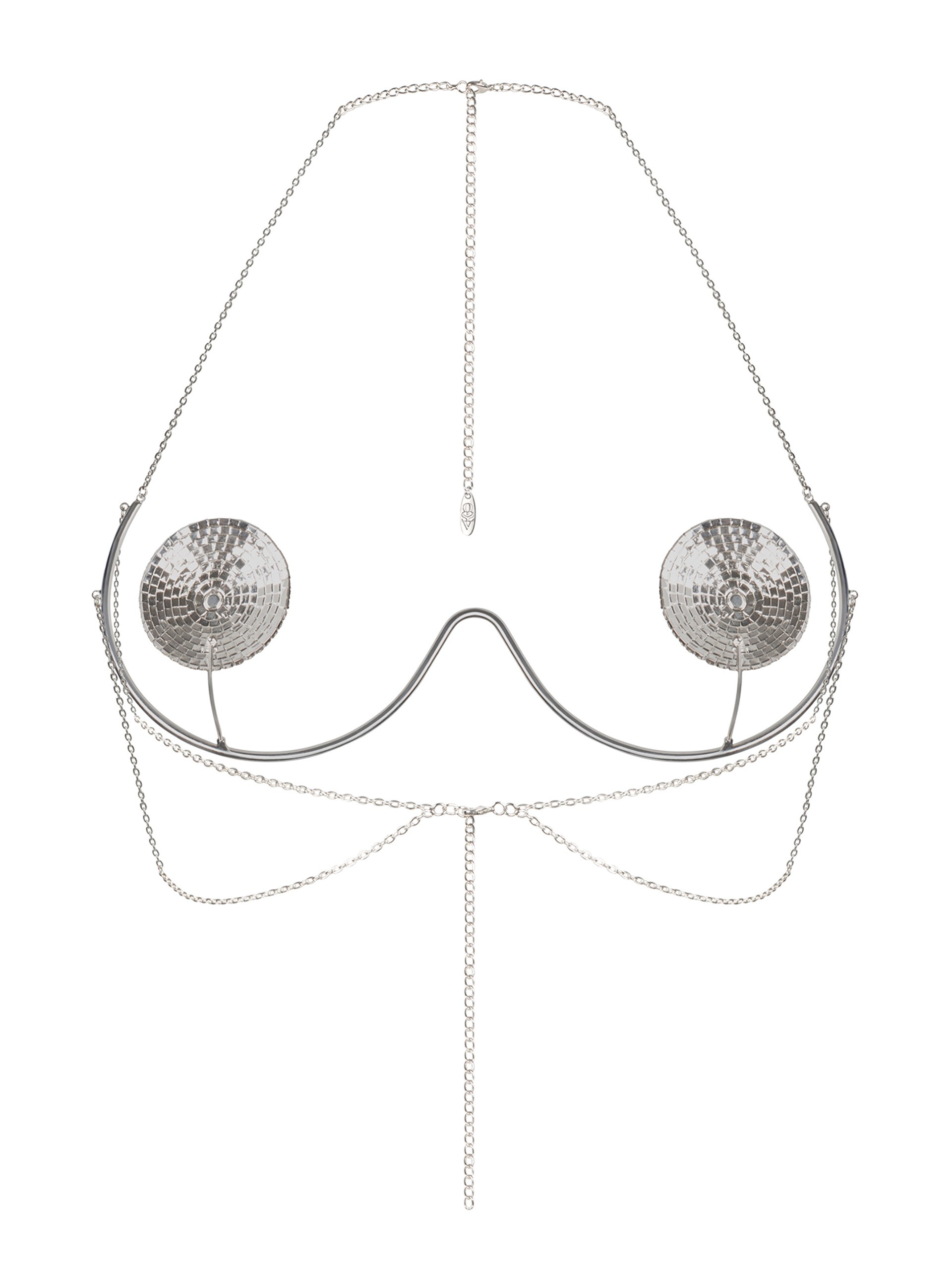 Obsessive Kisselie Jewellery Bra, Silver, hi-res