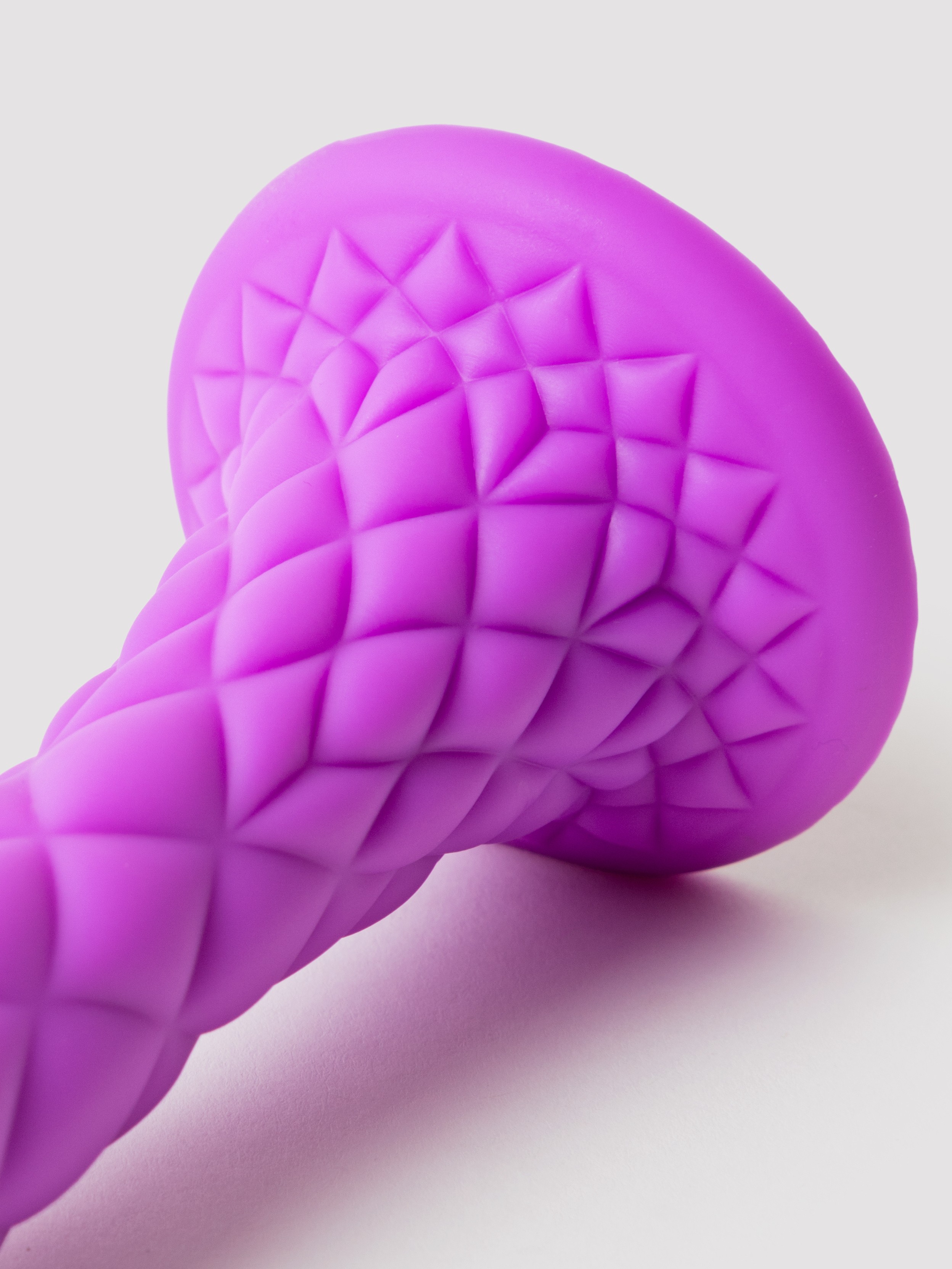 SILEXD Dreamy Fantasy Dual Density Scaly Dragon Silicone Dildo 7 Inch, Purple, hi-res