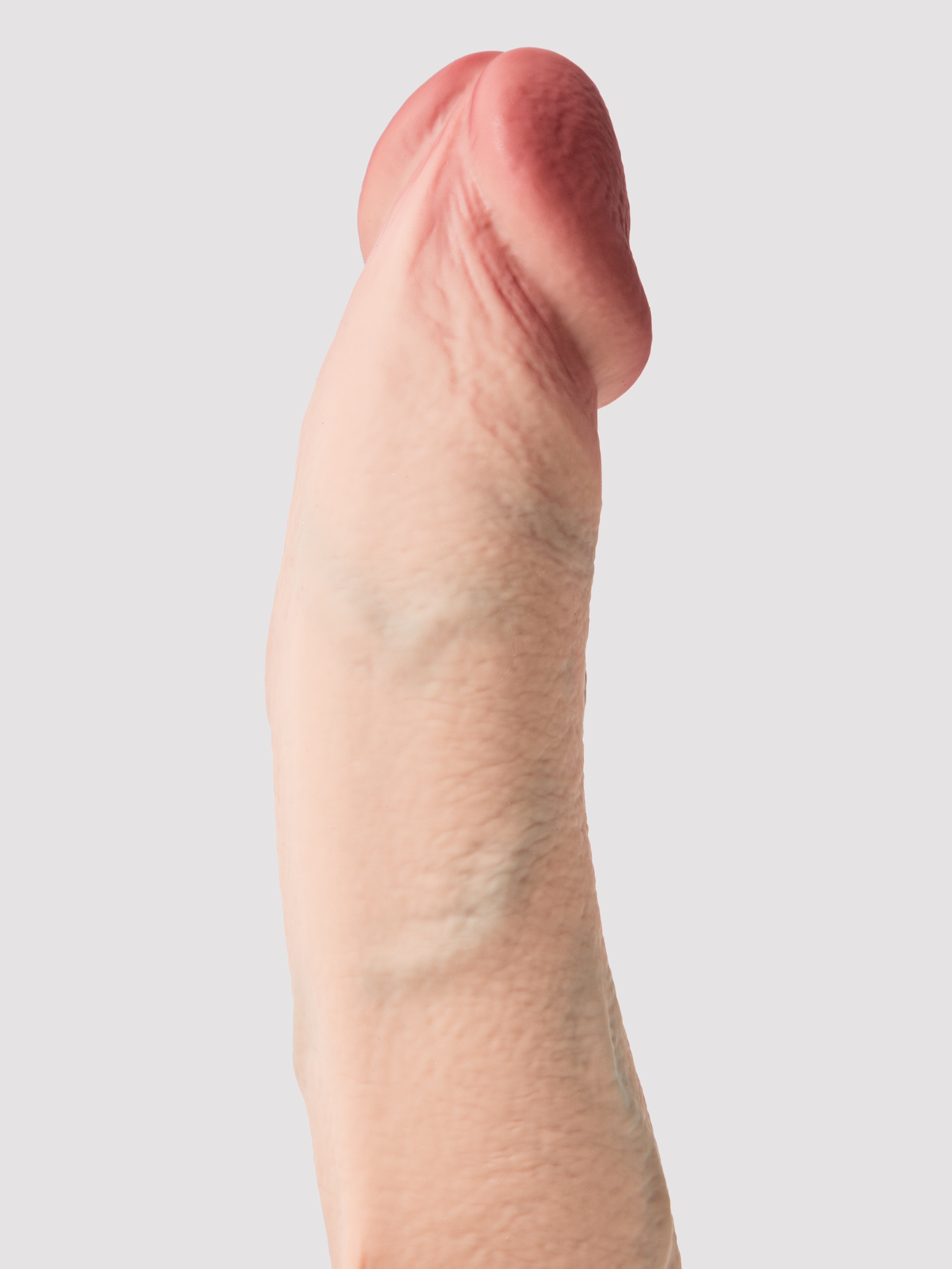 b-Vibe Slipskin Flesh Pink Ultra Realistic Curved 8" Dual Density Dildo, Flesh Pink, hi-res