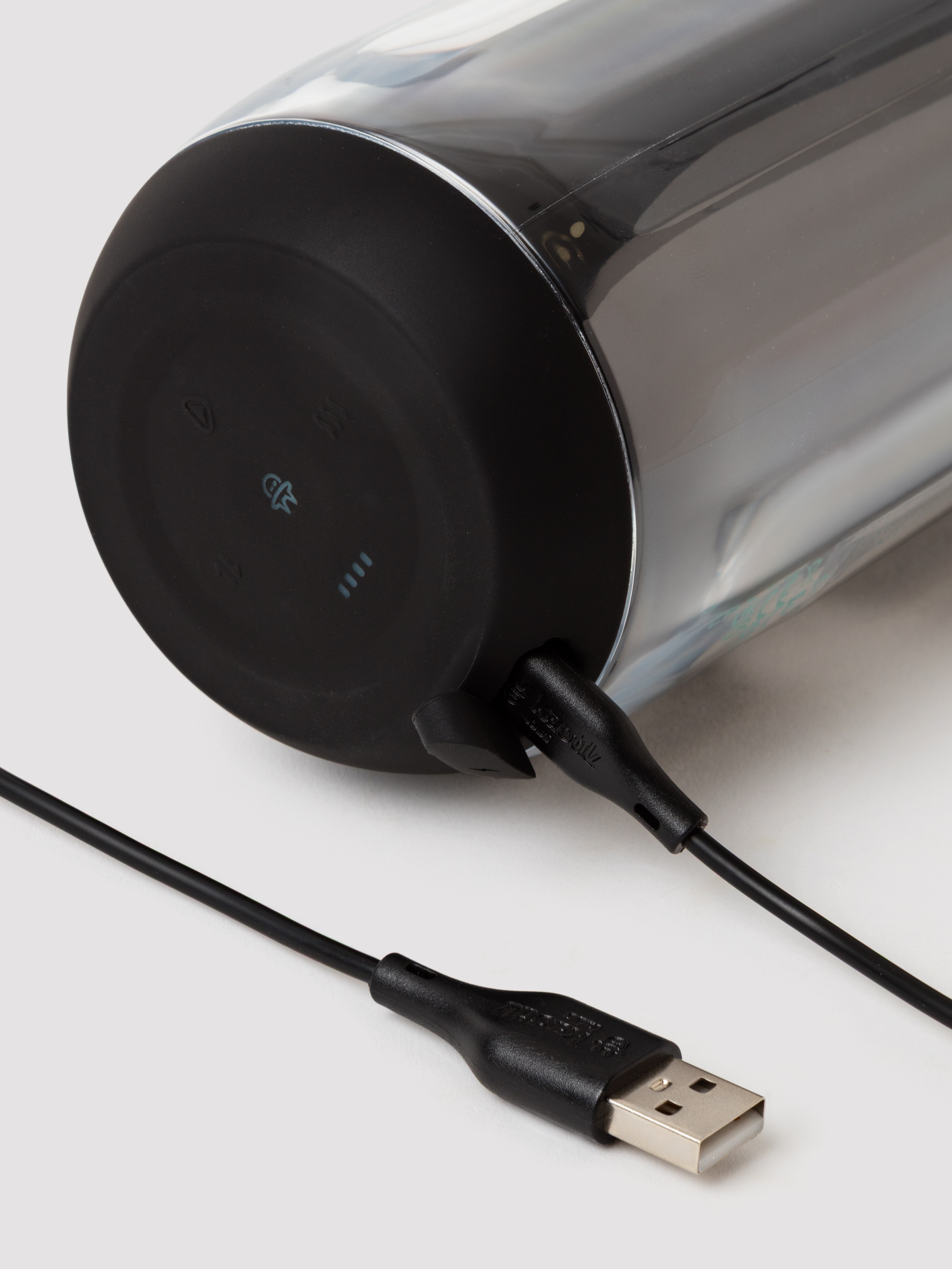 Kaotik The Cocoon App Controlled Throbbing and Warming Masturbator, Black, hi-res