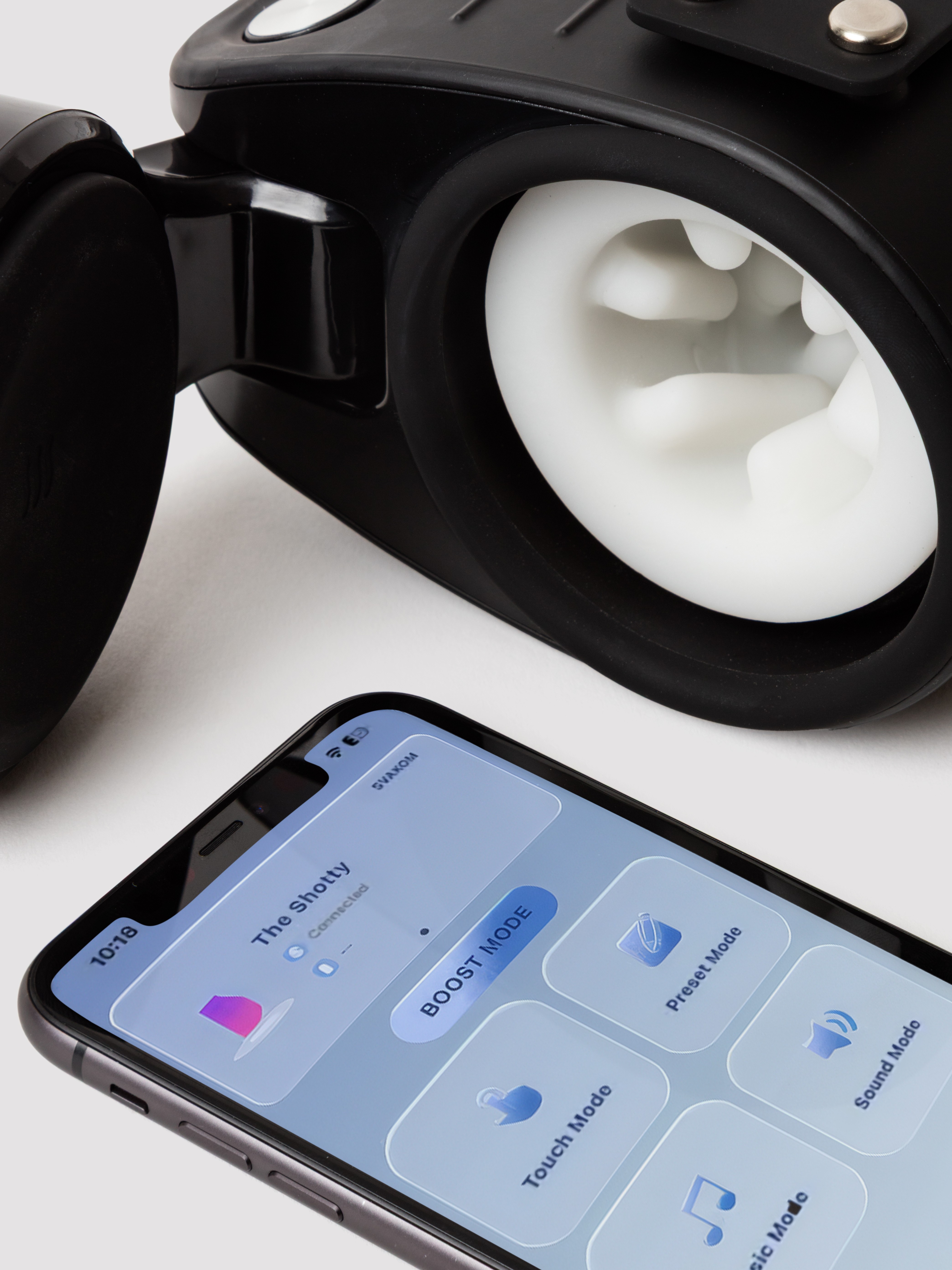 Kaotik The Shotty Thrusting and Spinning Stroker, Black, hi-res