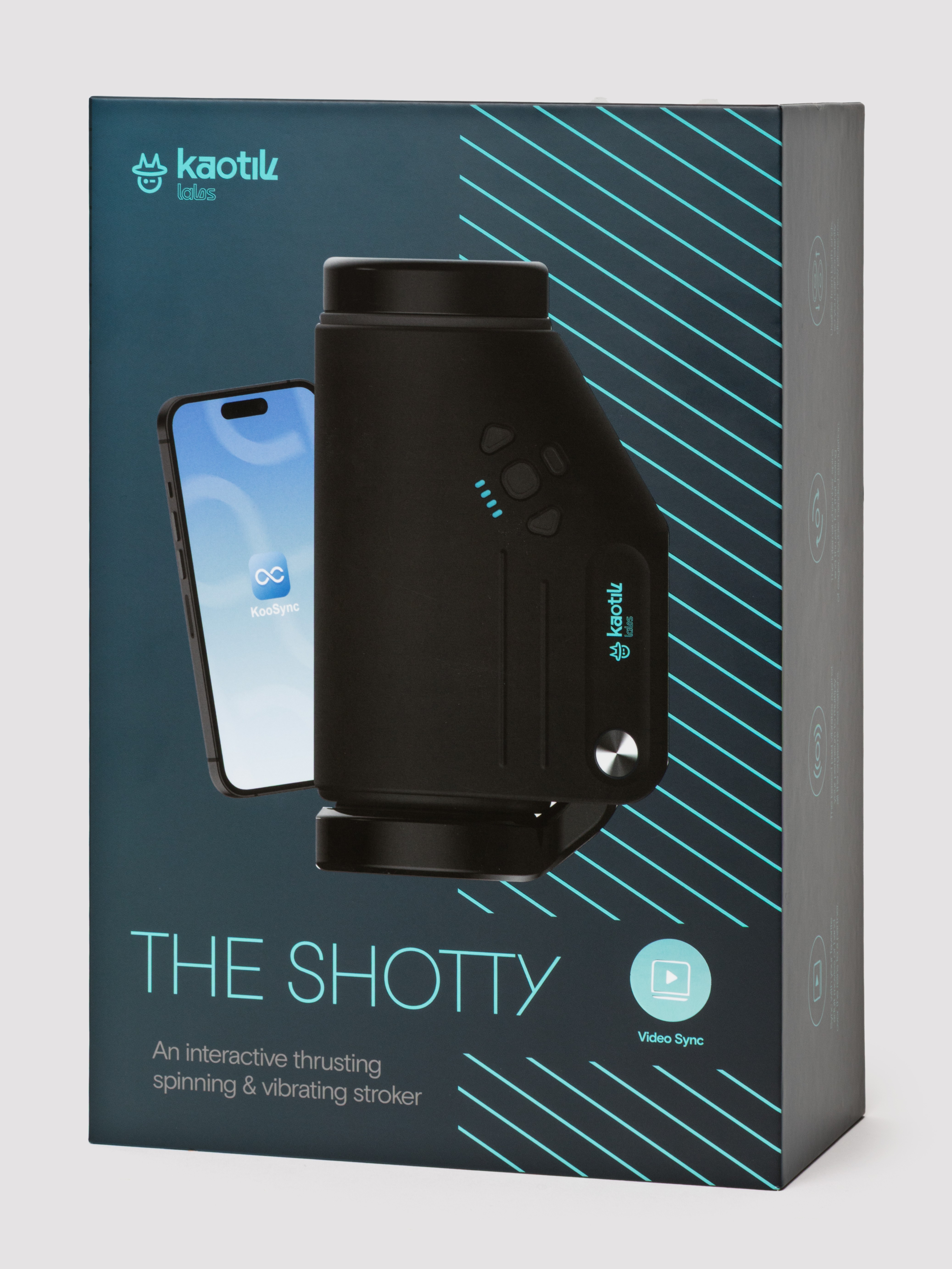 Kaotik The Shotty Thrusting and Spinning Stroker, Black, hi-res