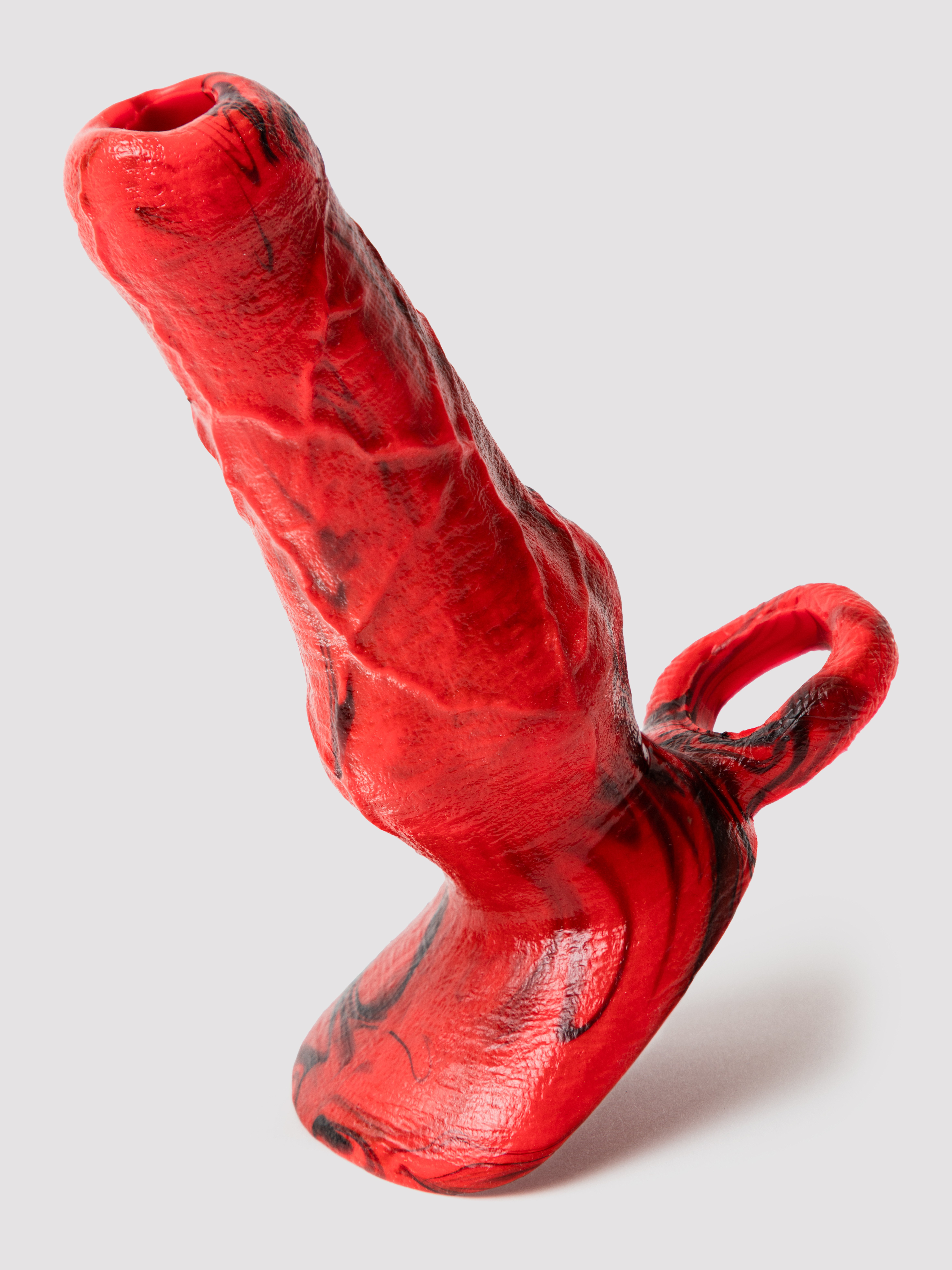 Creature Cocks Hell Hound Silicone Penis Extender, Red, hi-res