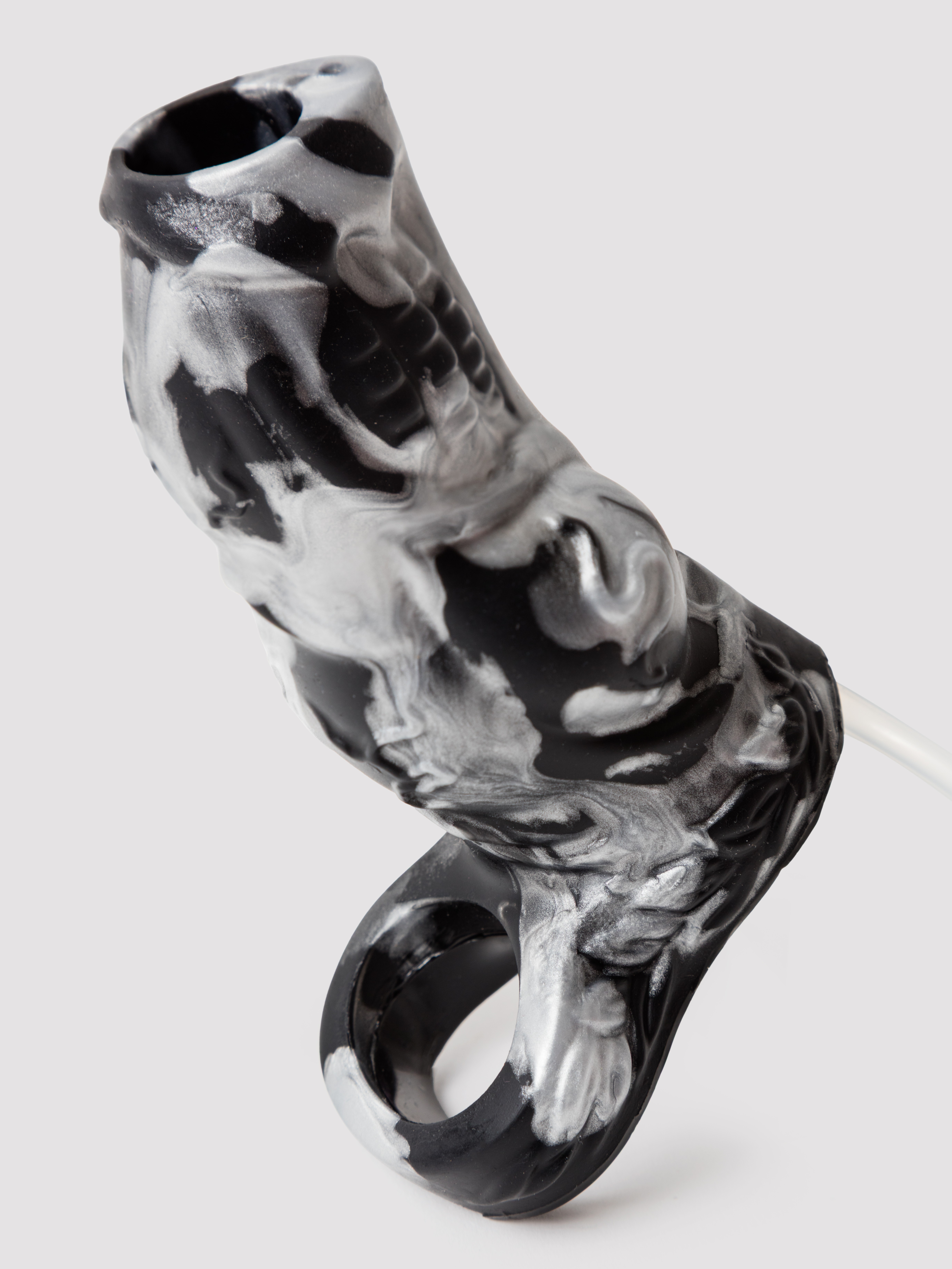 Creature Cocks Night Prowler Squirting Silicone Penis Extender, Black, hi-res