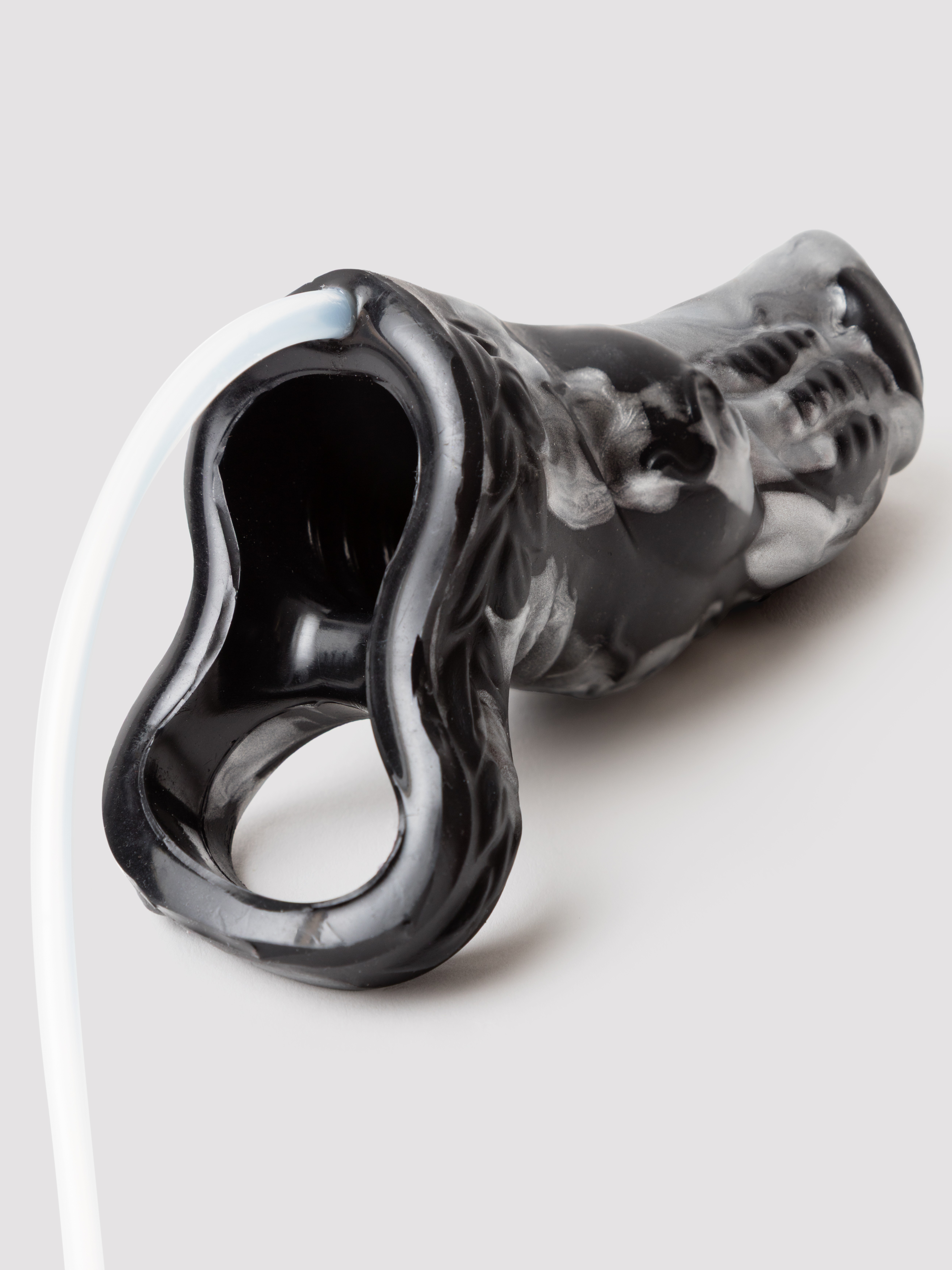 Creature Cocks Night Prowler Squirting Silicone Penis Extender, Black, hi-res