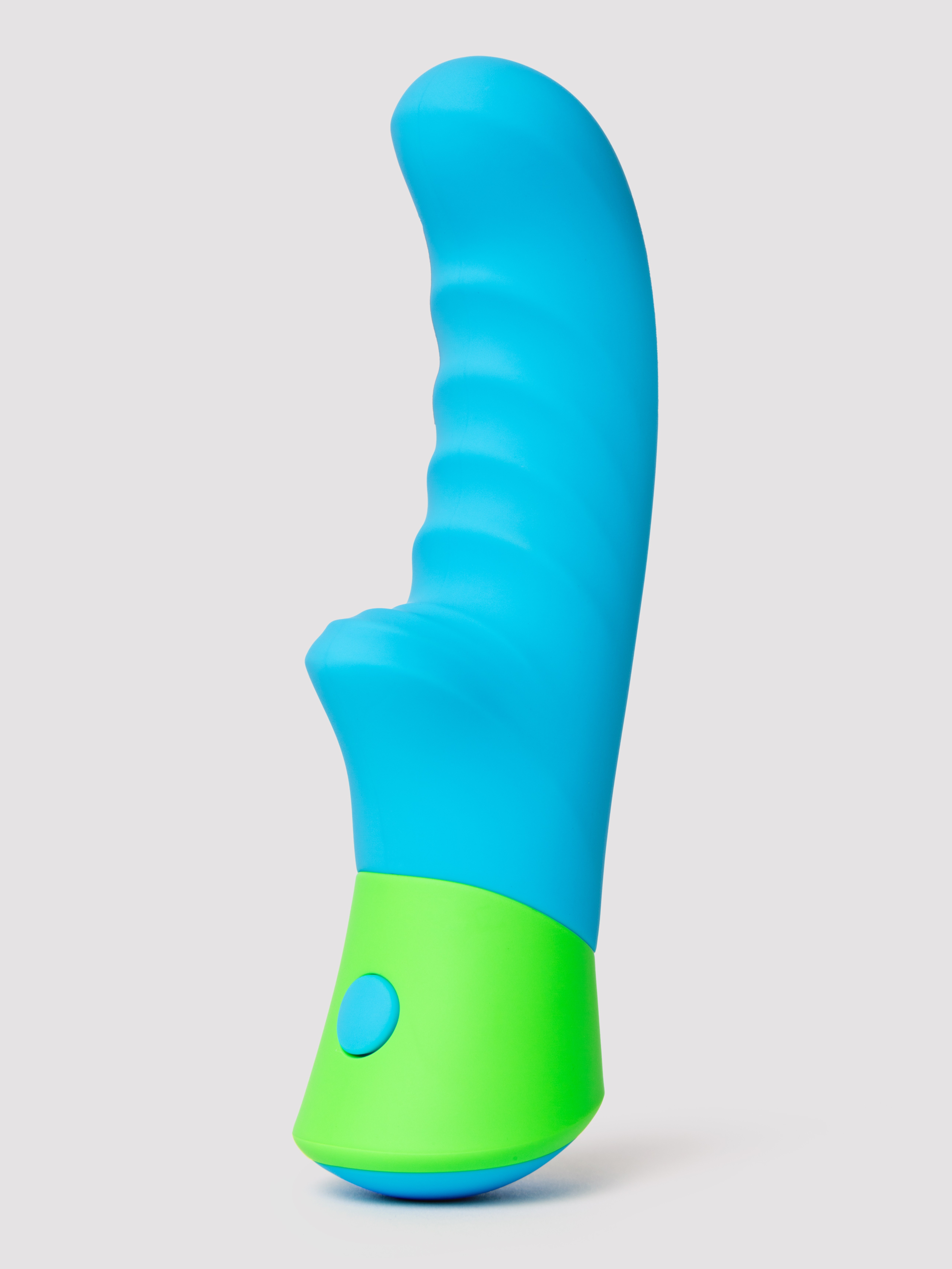 Rave Ridged-G Blue Mini G-Spot Vibrator, Blue, hi-res