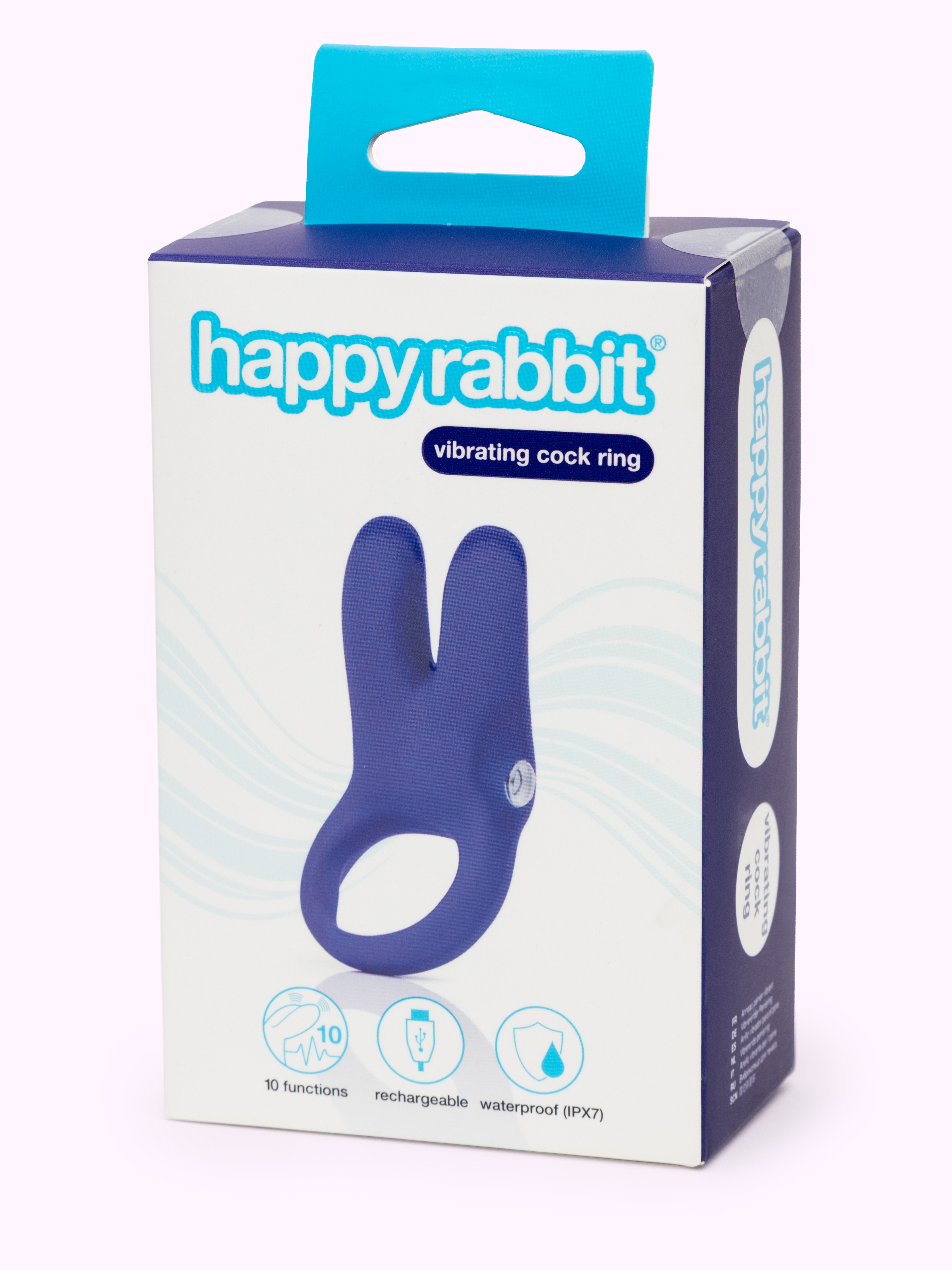 Happy Rabbit Vibrating Cock Ring, Blue, hi-res