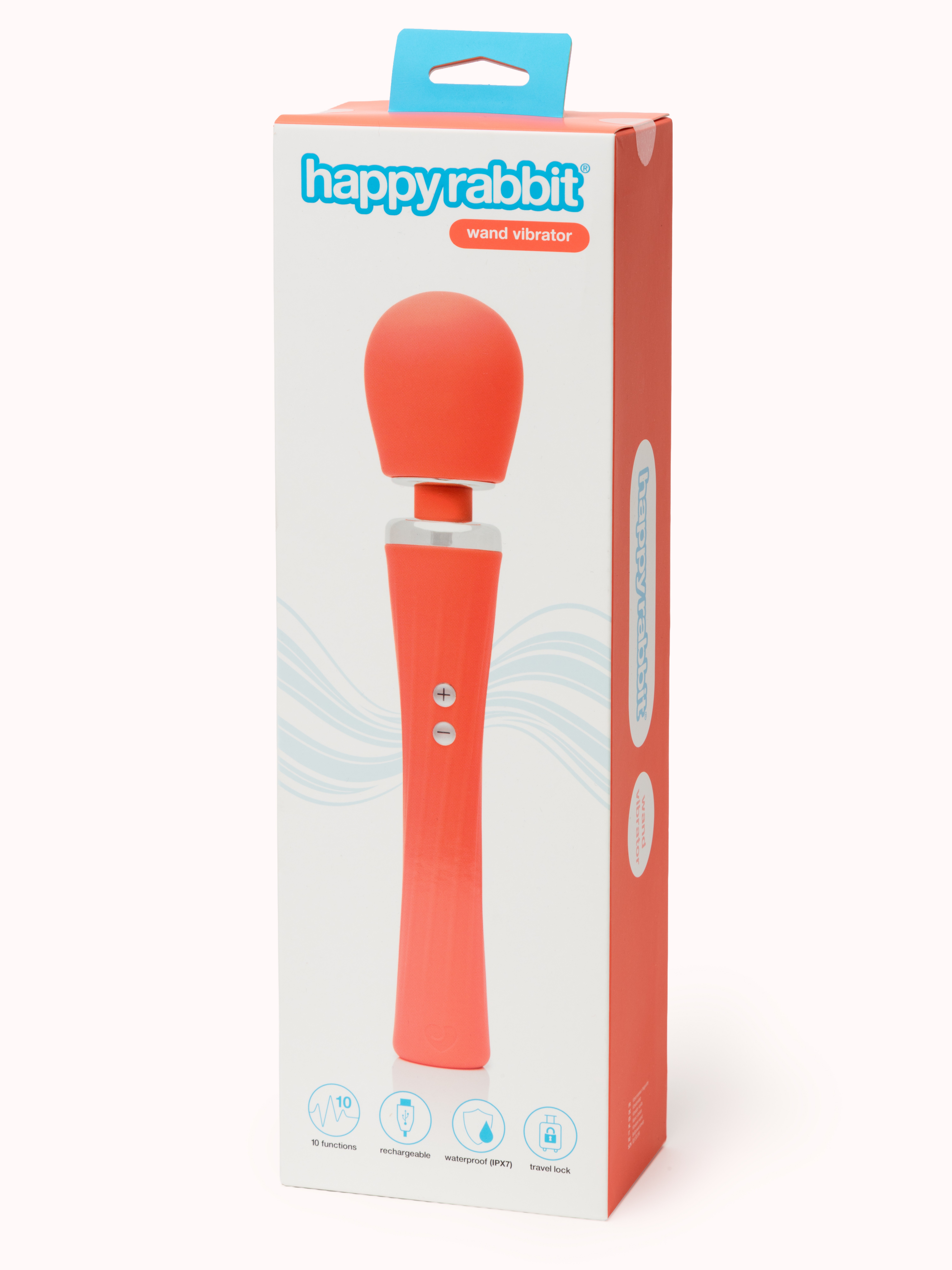Happy Rabbit Wand Vibrator, Orange, hi-res