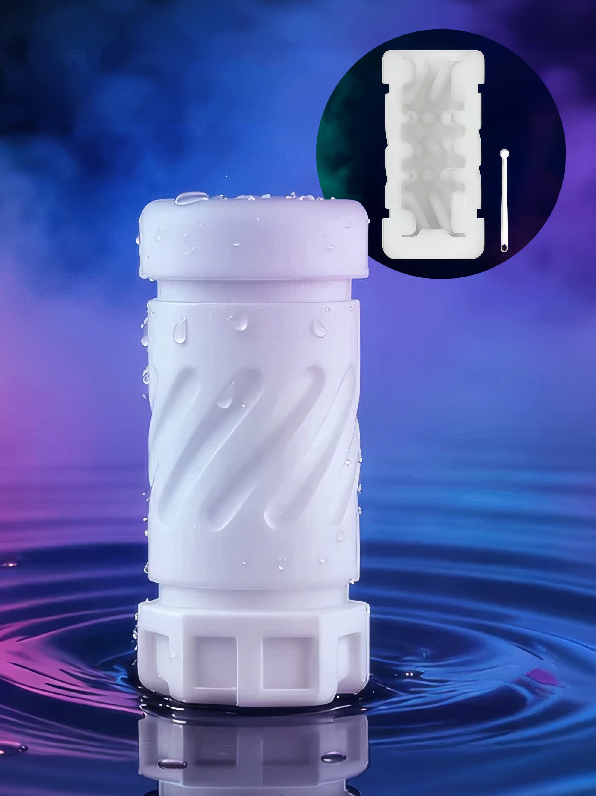 Kaotik The Jetpack App Controlled Double-Handed Auto Stroking Masturbator, Black, hi-res