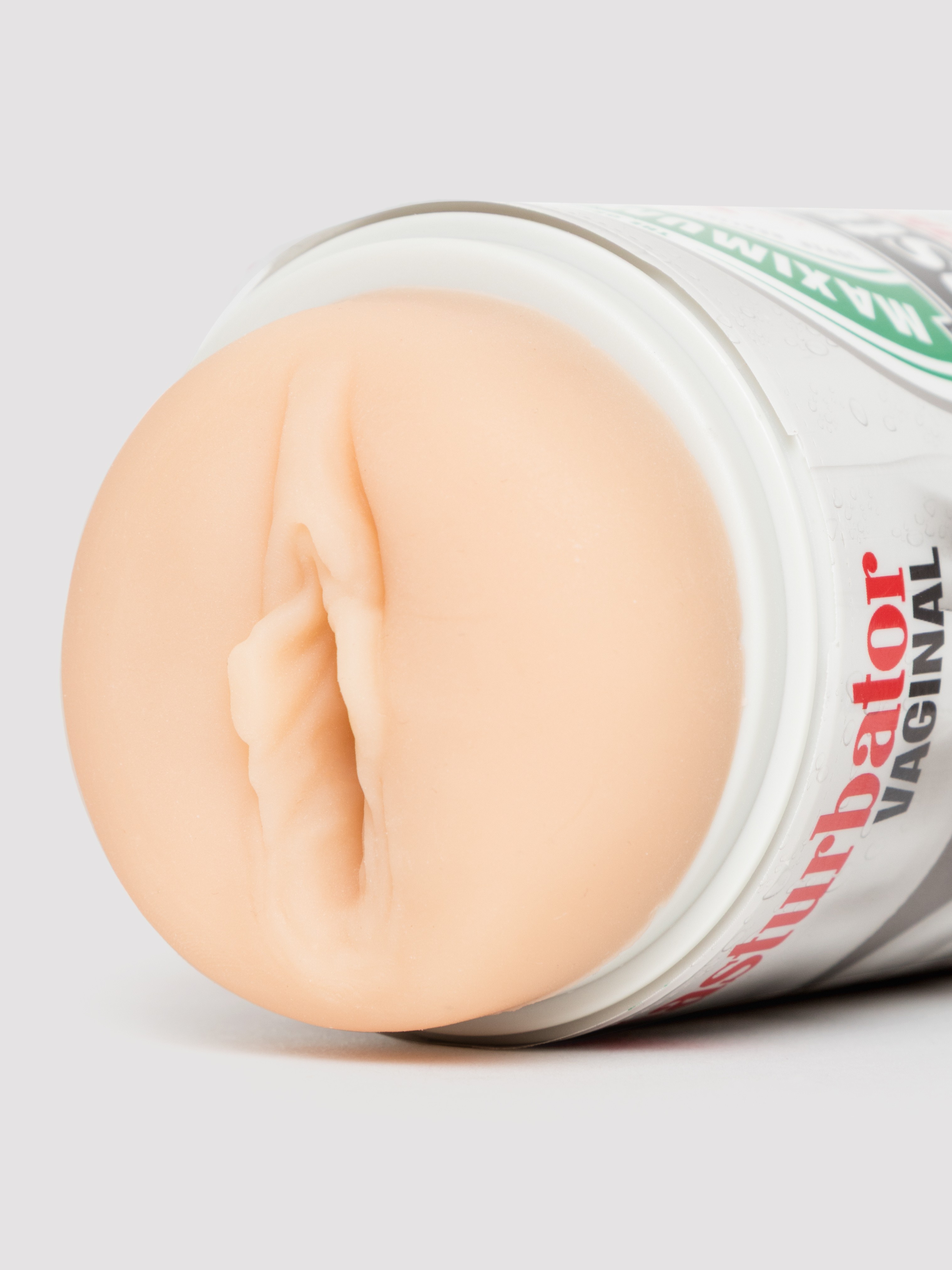Realistic Vagina Masturbator in a Can, Flesh Pink, hi-res