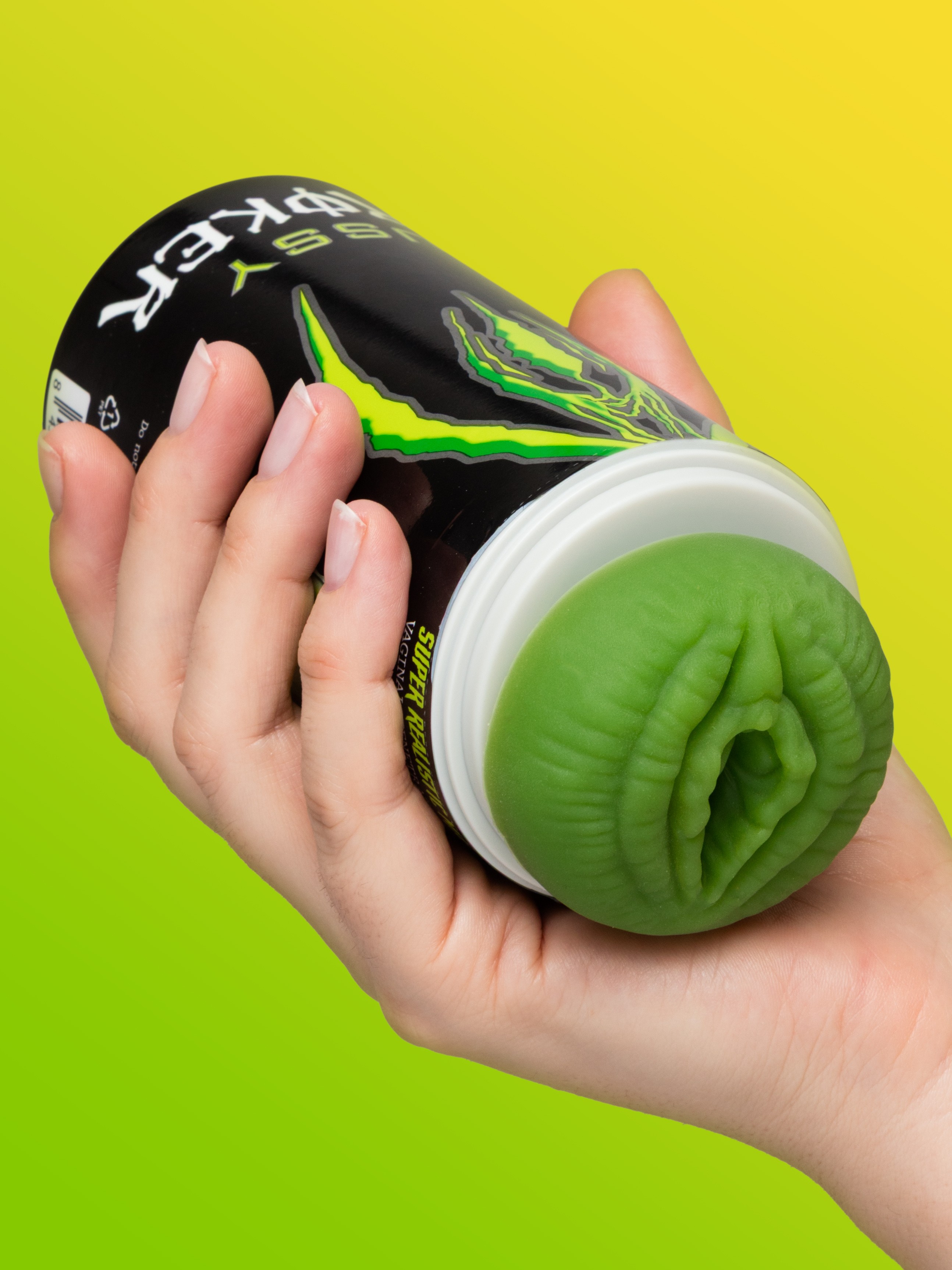 Space Monster Realistic Pussy Stroker in a Can , Flesh Pink, hi-res