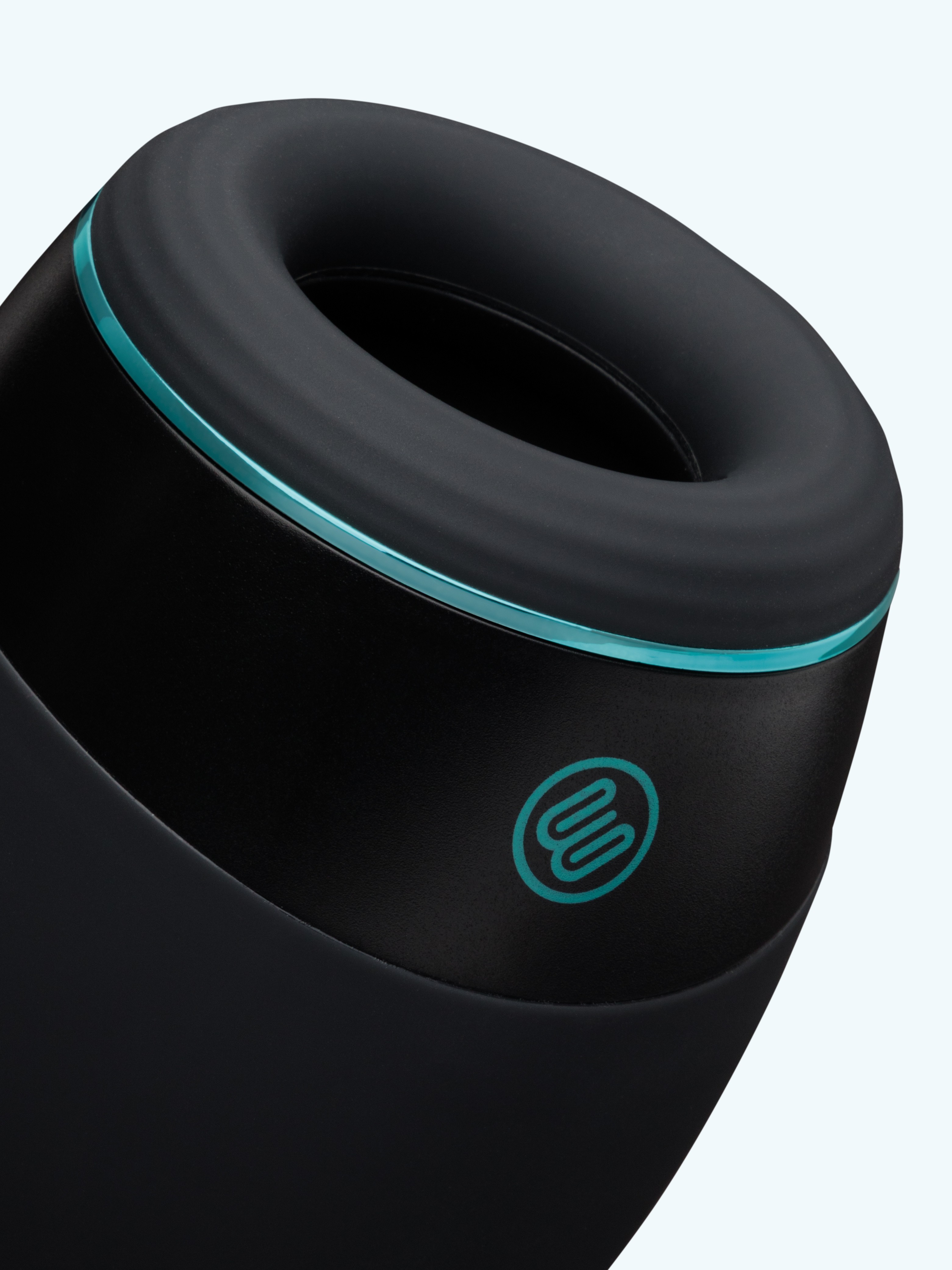 Blowmotion Vibrating, Thrusting & Warming Silicone Masturbator, Black, hi-res