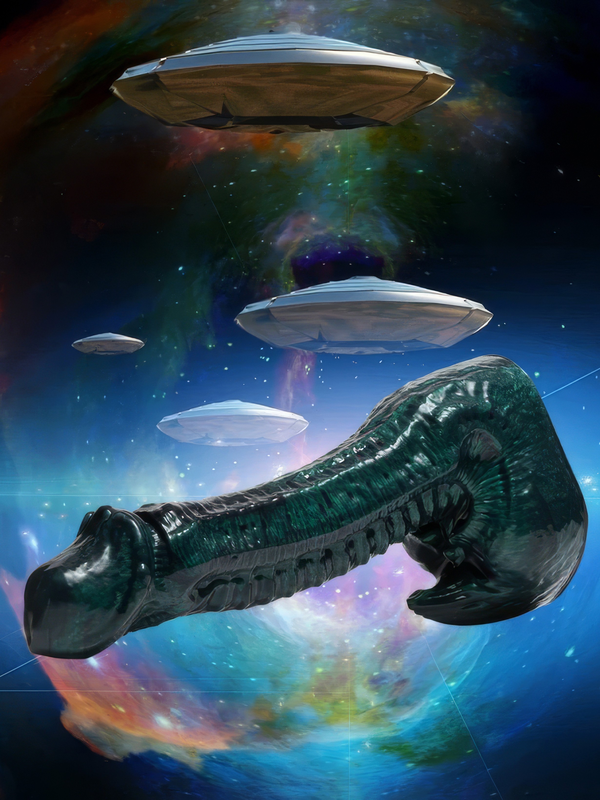 Fleshlight Fantasy Alien King Dildo, Beige, hi-res