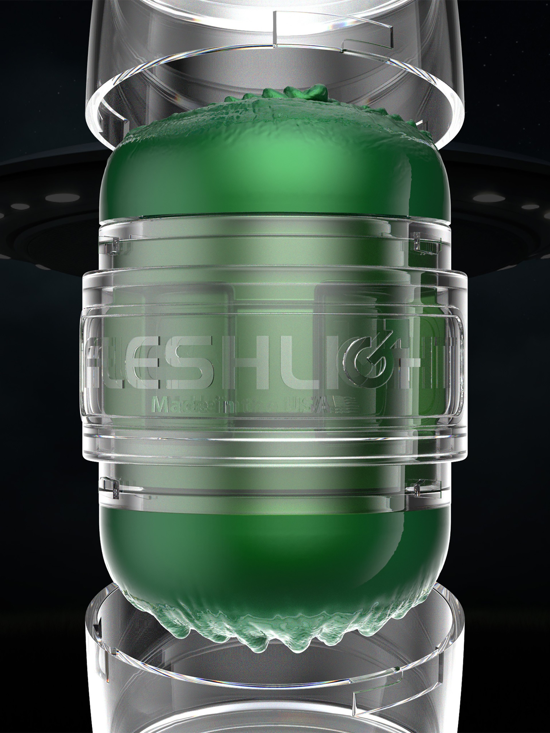 Fleshlight Quickshot Alien Lady & Butt, Green, hi-res