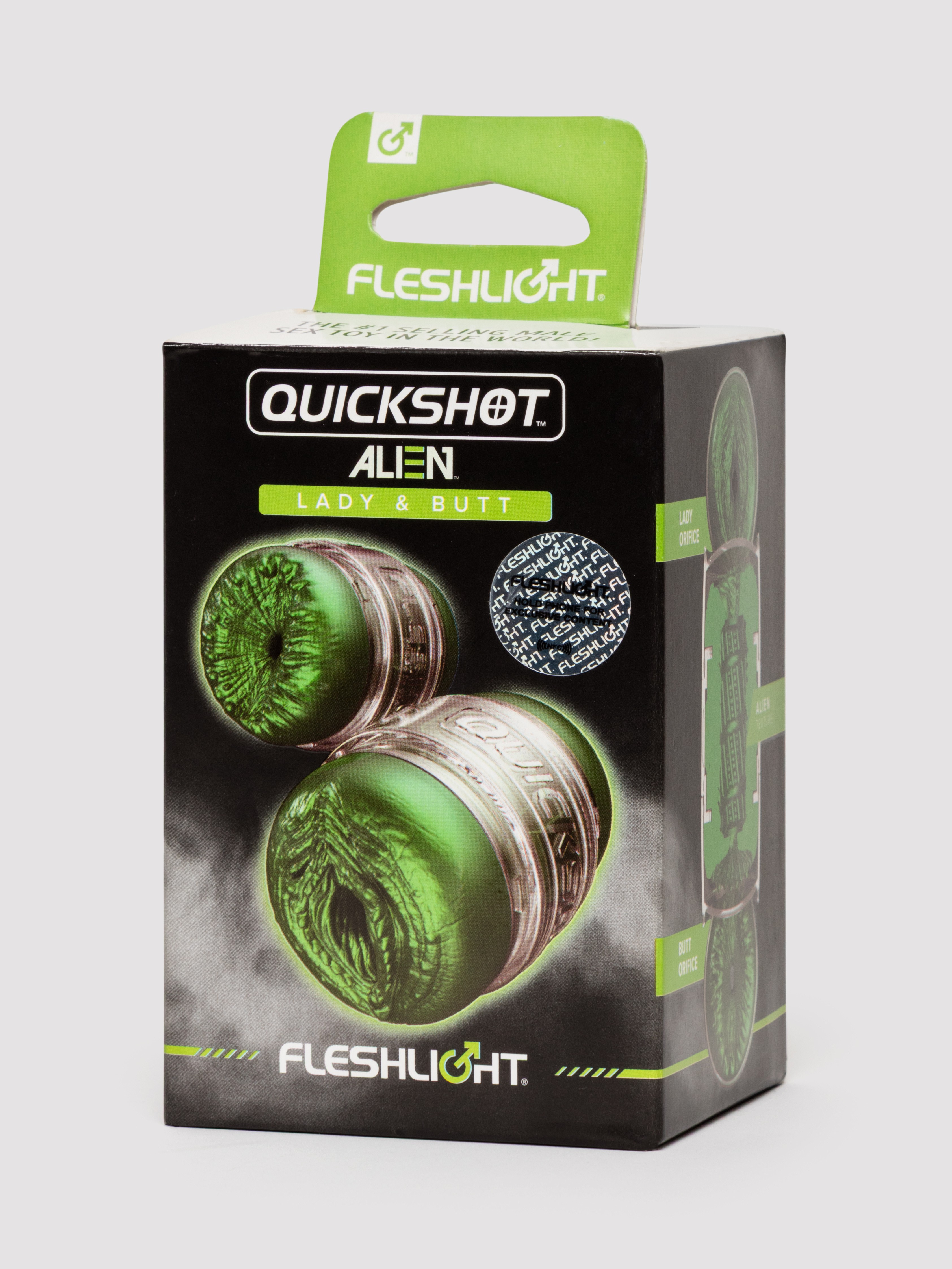 Fleshlight Quickshot Alien Lady & Butt, Green, hi-res