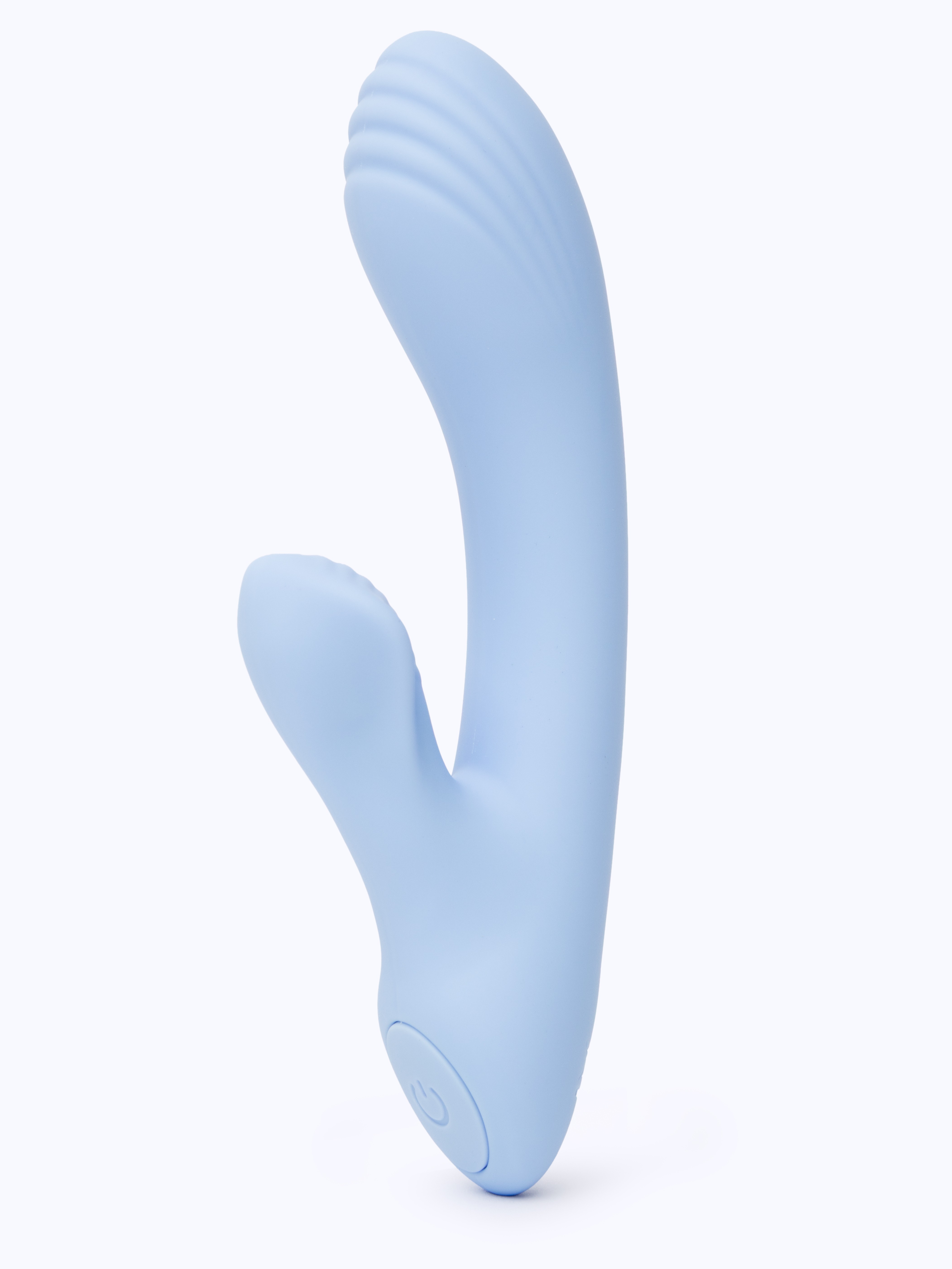 Lovehoney 20 Function Pastel Blue Mini Rabbit Vibrator, Blue, hi-res