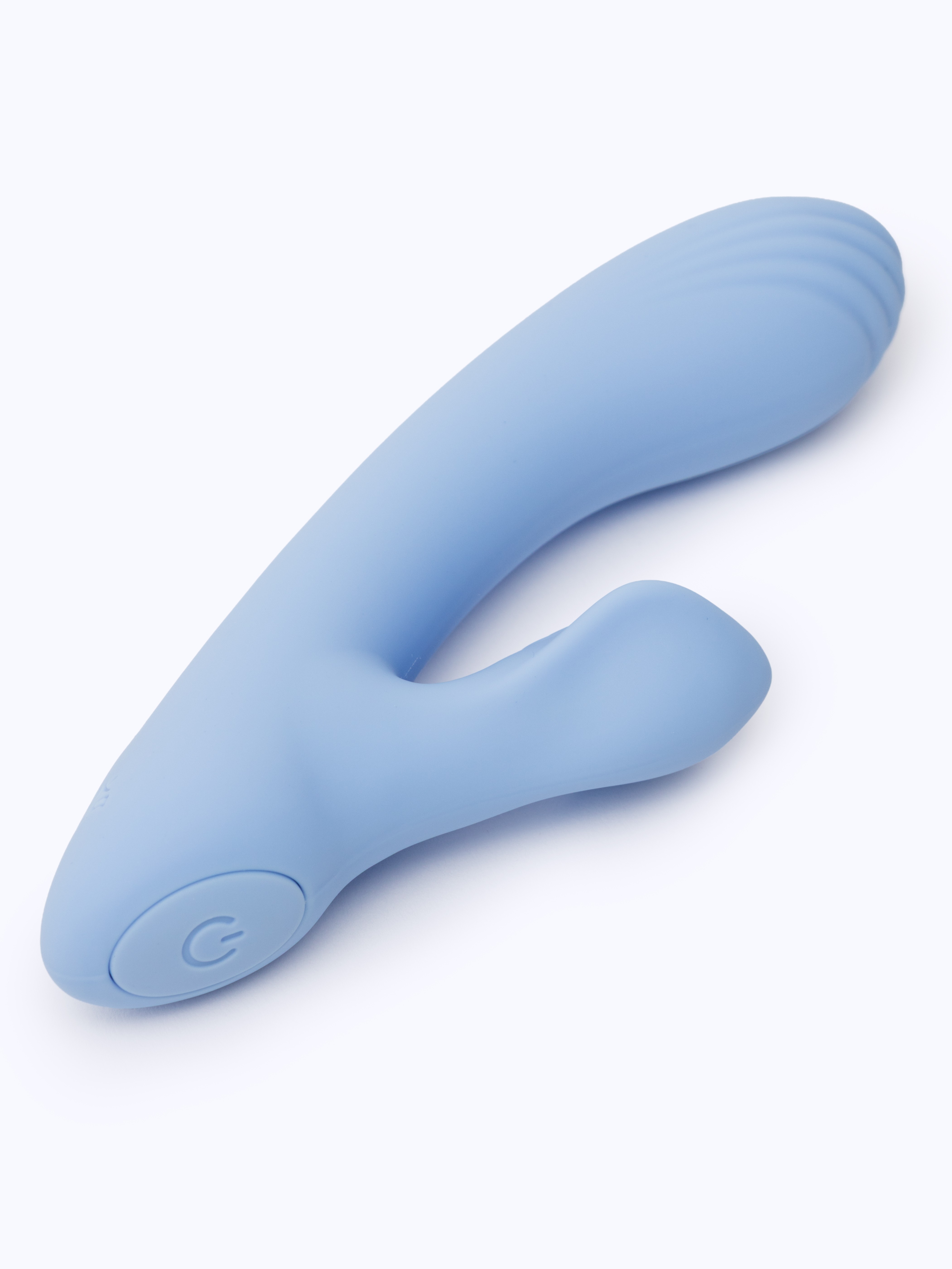Lovehoney 20 Function Pastel Blue Mini Rabbit Vibrator, Blue, hi-res