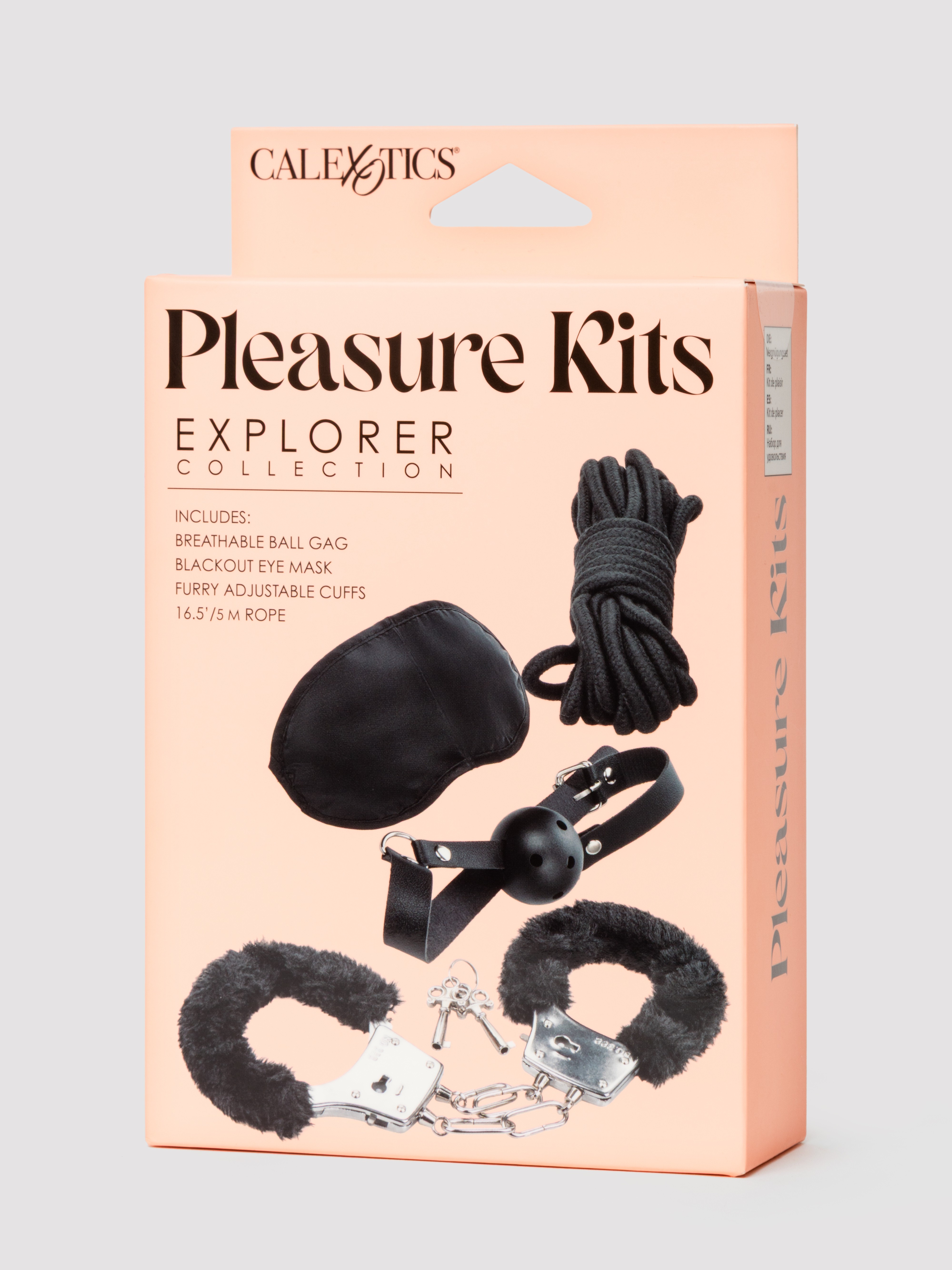 Pleasure Explorer Bondage Kit (4 Piece), Black, hi-res