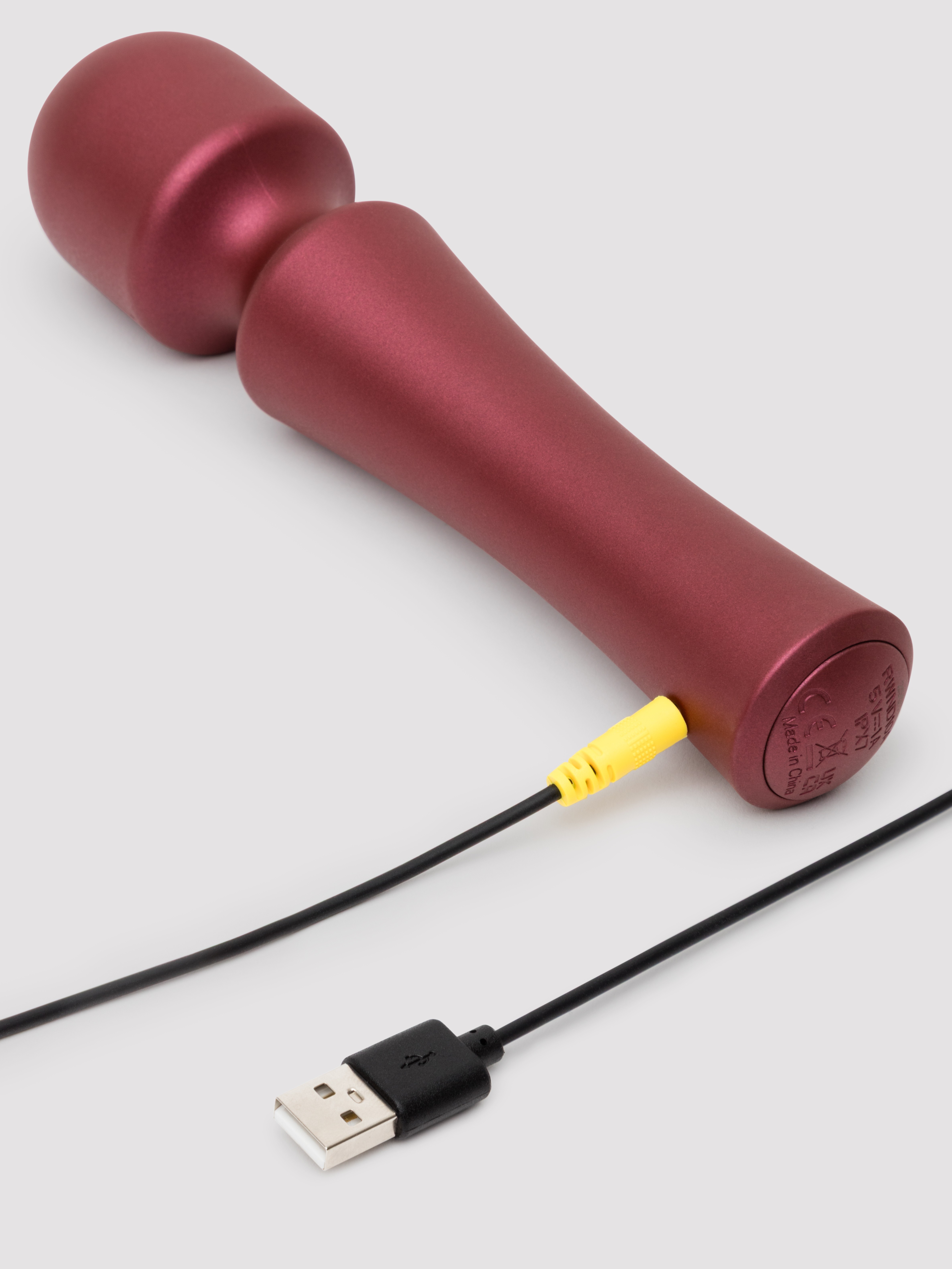 Amorana X ROMP Presto Rechargeable Silicone Wand Massager, Red, hi-res