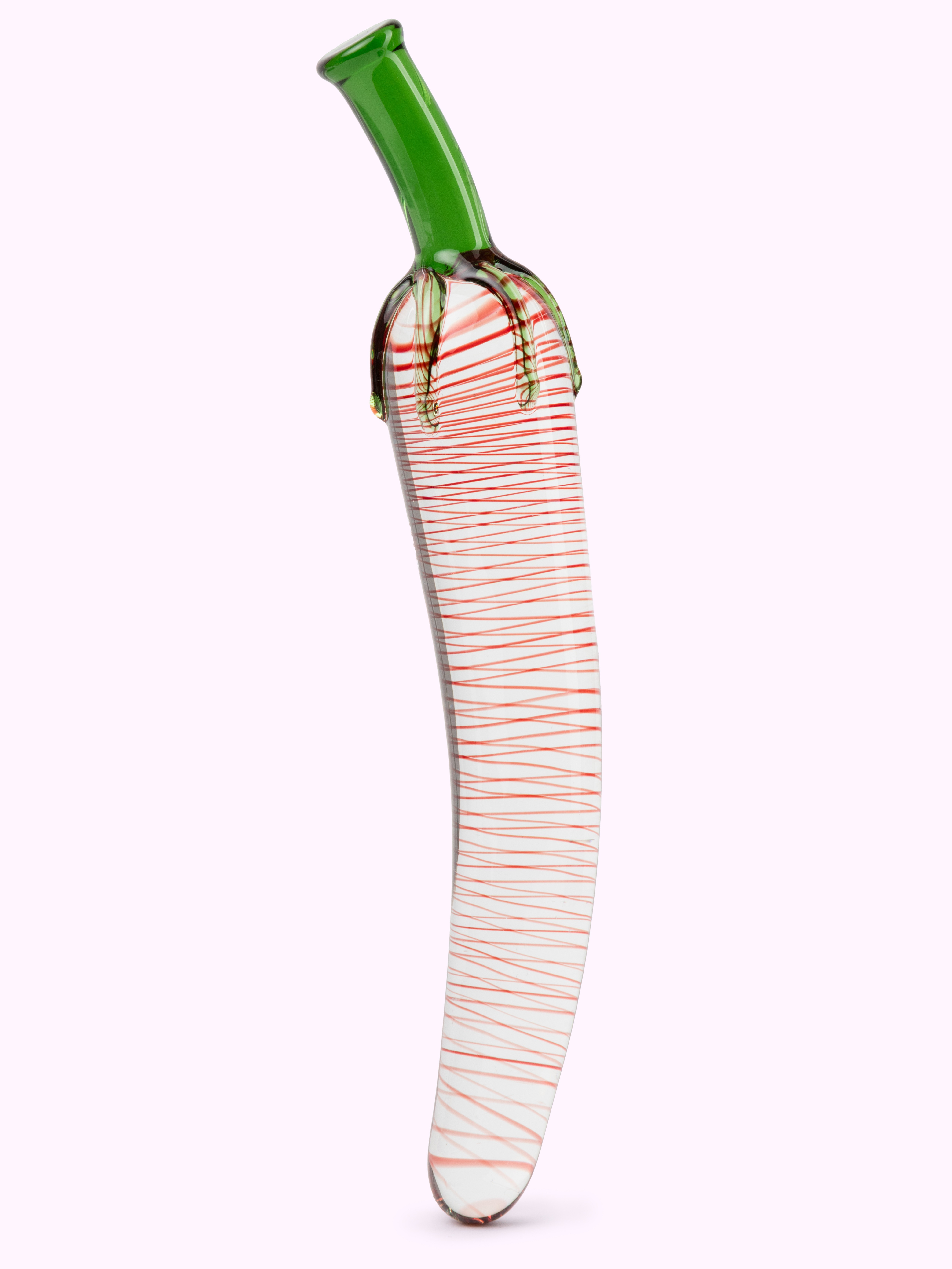 Lovehoney Chilli Glass Dildo, Red, hi-res