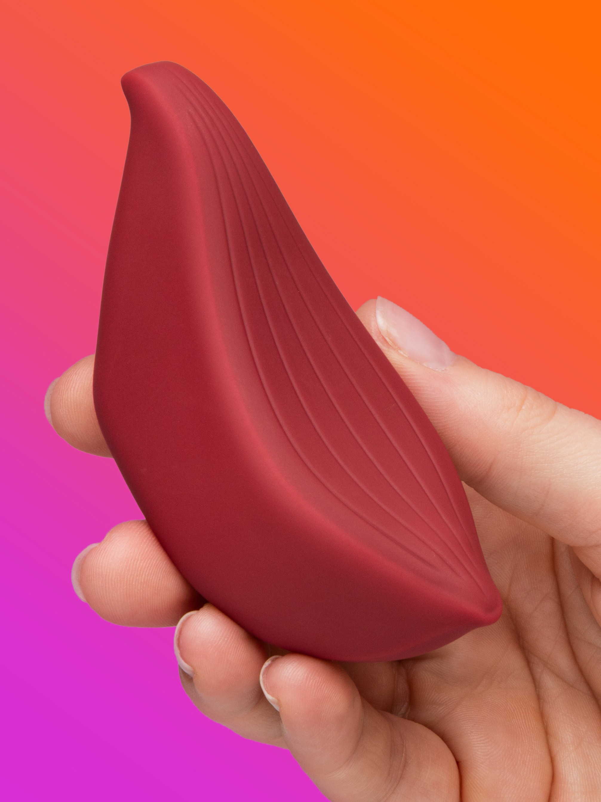 Iroha+ TORI Soft-Touch Palm Vibrator, Red, hi-res
