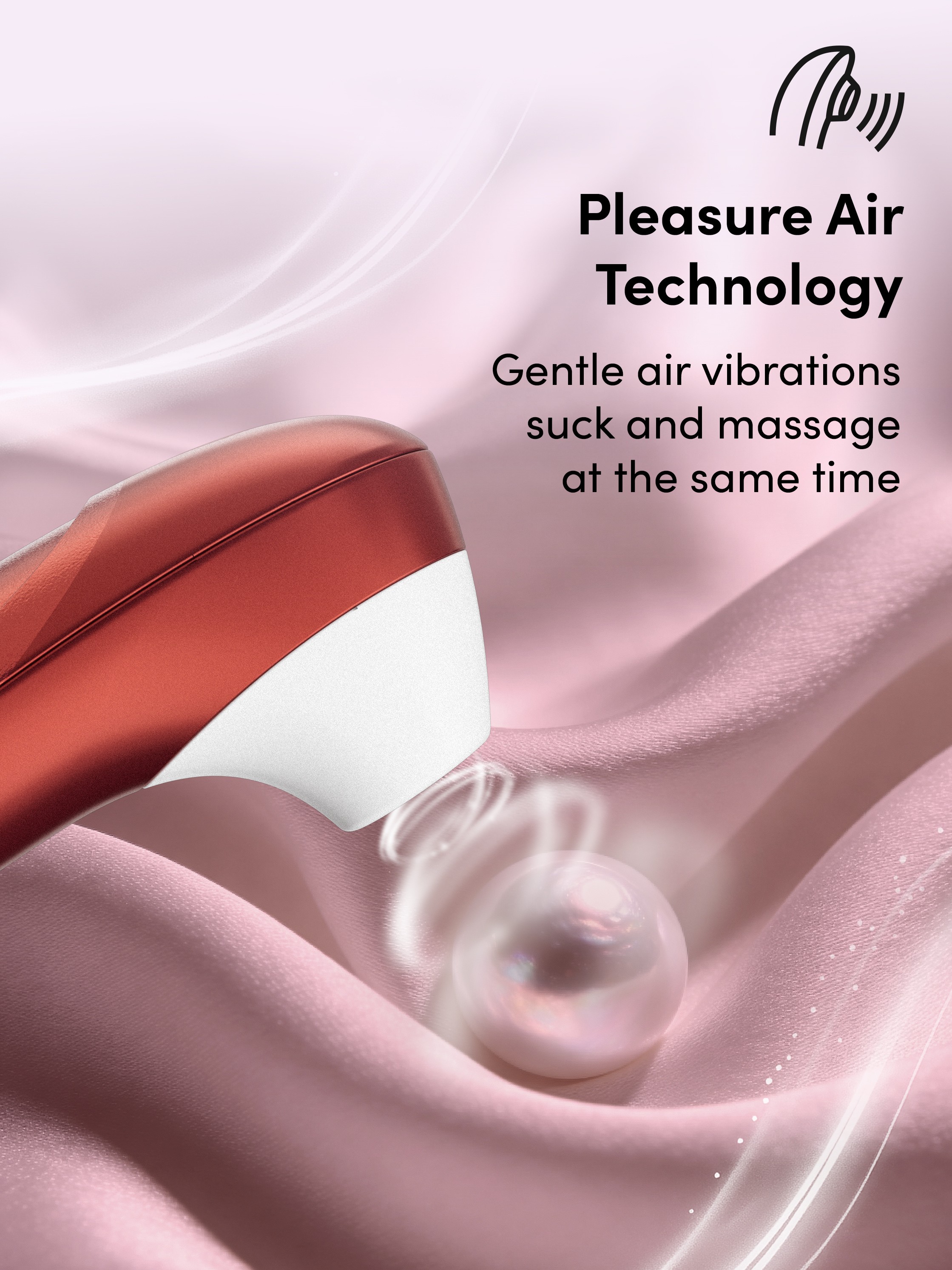 Womanizer Pro Bordeaux Red Rechargeable Clitoral Suction Stimulator, Red, hi-res