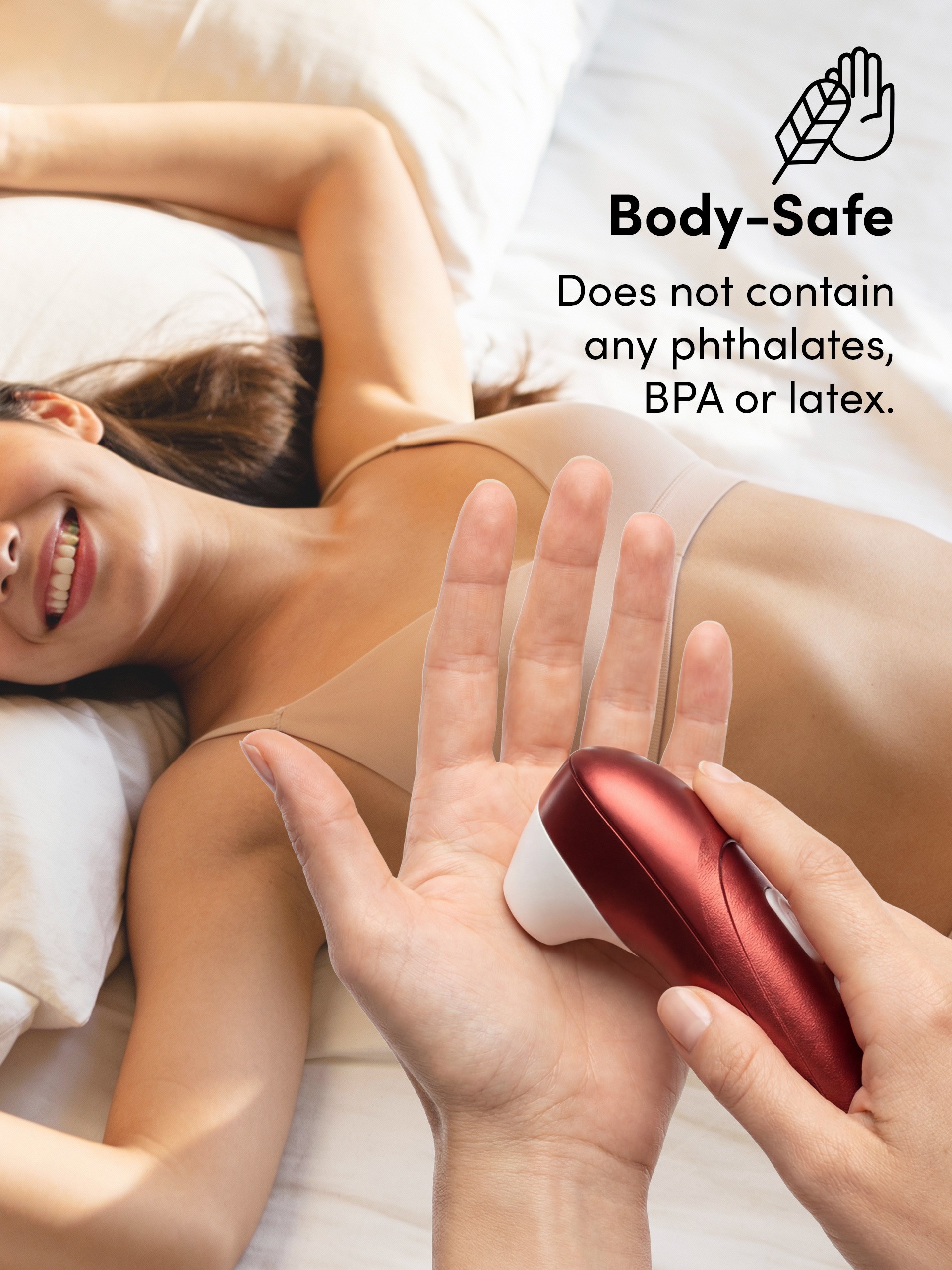 Womanizer Pro Bordeaux Red Rechargeable Clitoral Suction Stimulator, Red, hi-res